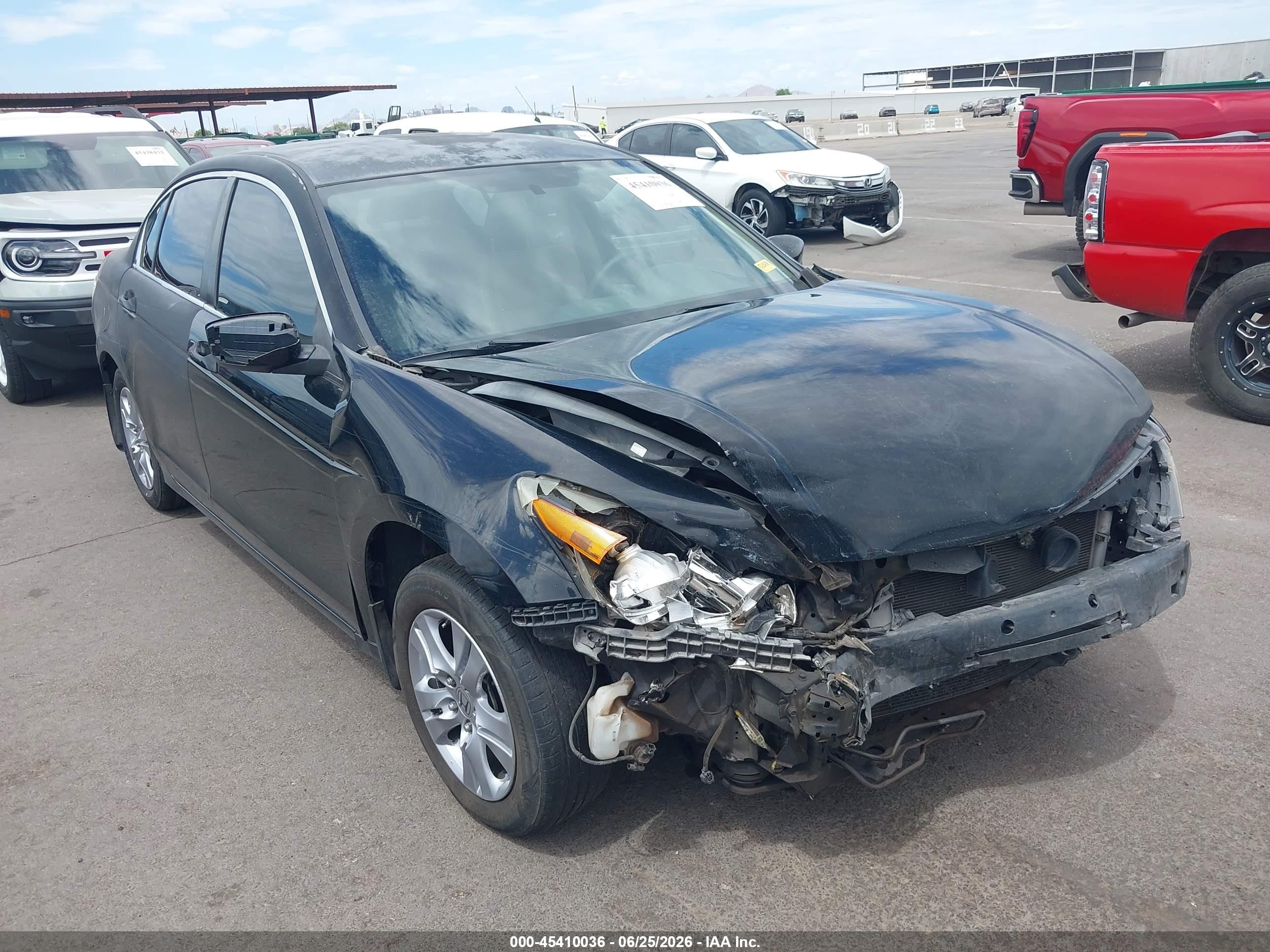 2011 Honda Accord 2.4 Se Черный vin: 1HGCP2F68BA074345