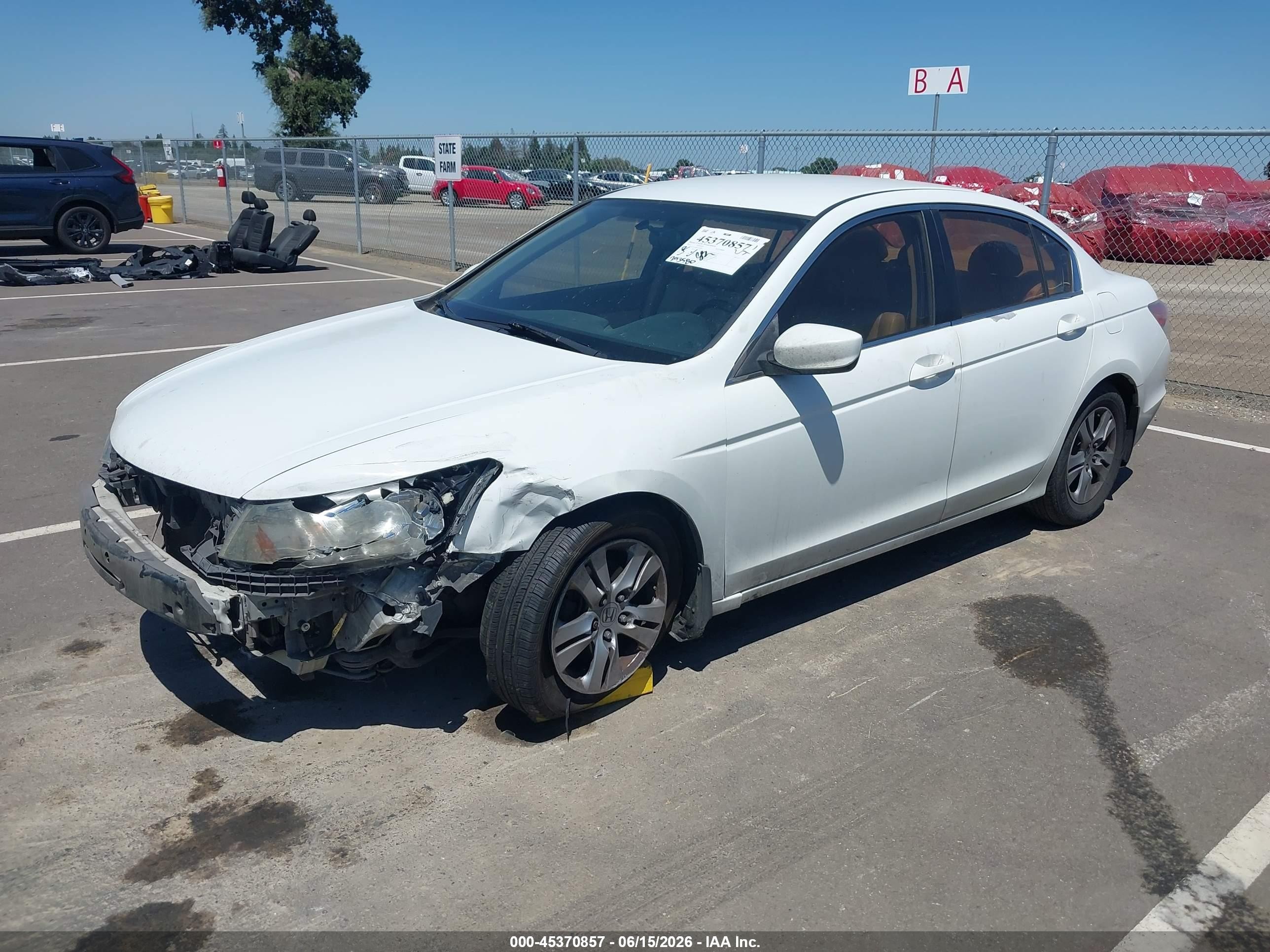 2011 Honda Accord 2.4 Se White vin: 1HGCP2F68BA155409