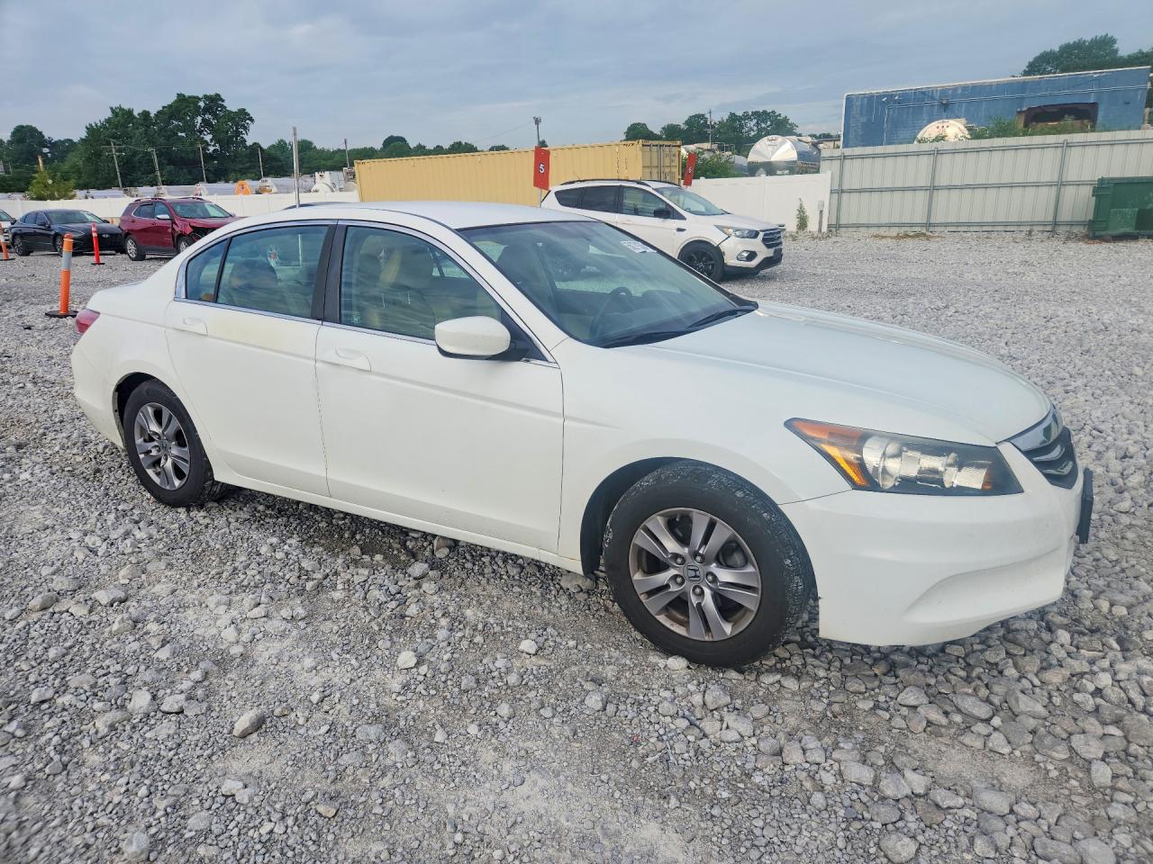 2012 Honda Accord Se White vin: 1HGCP2F68CA007813
