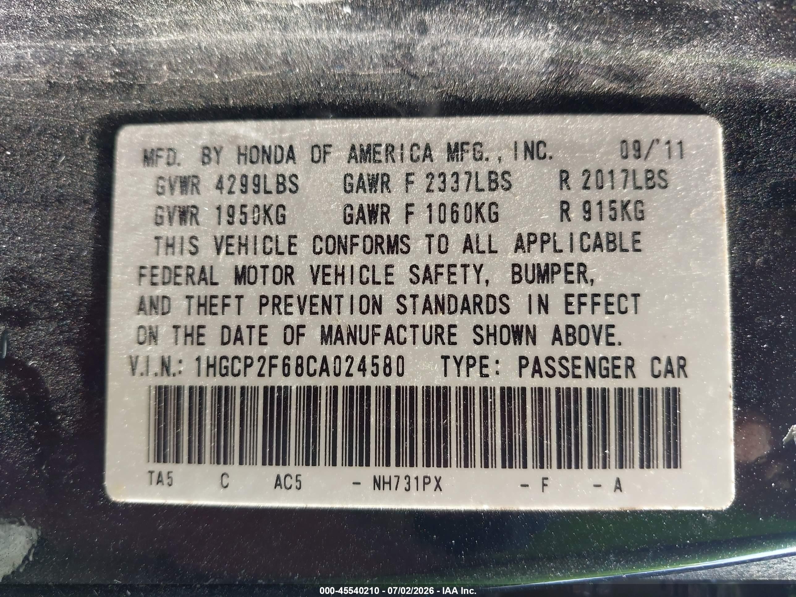 2012 Honda Accord 2.4 Se Black vin: 1HGCP2F68CA024580