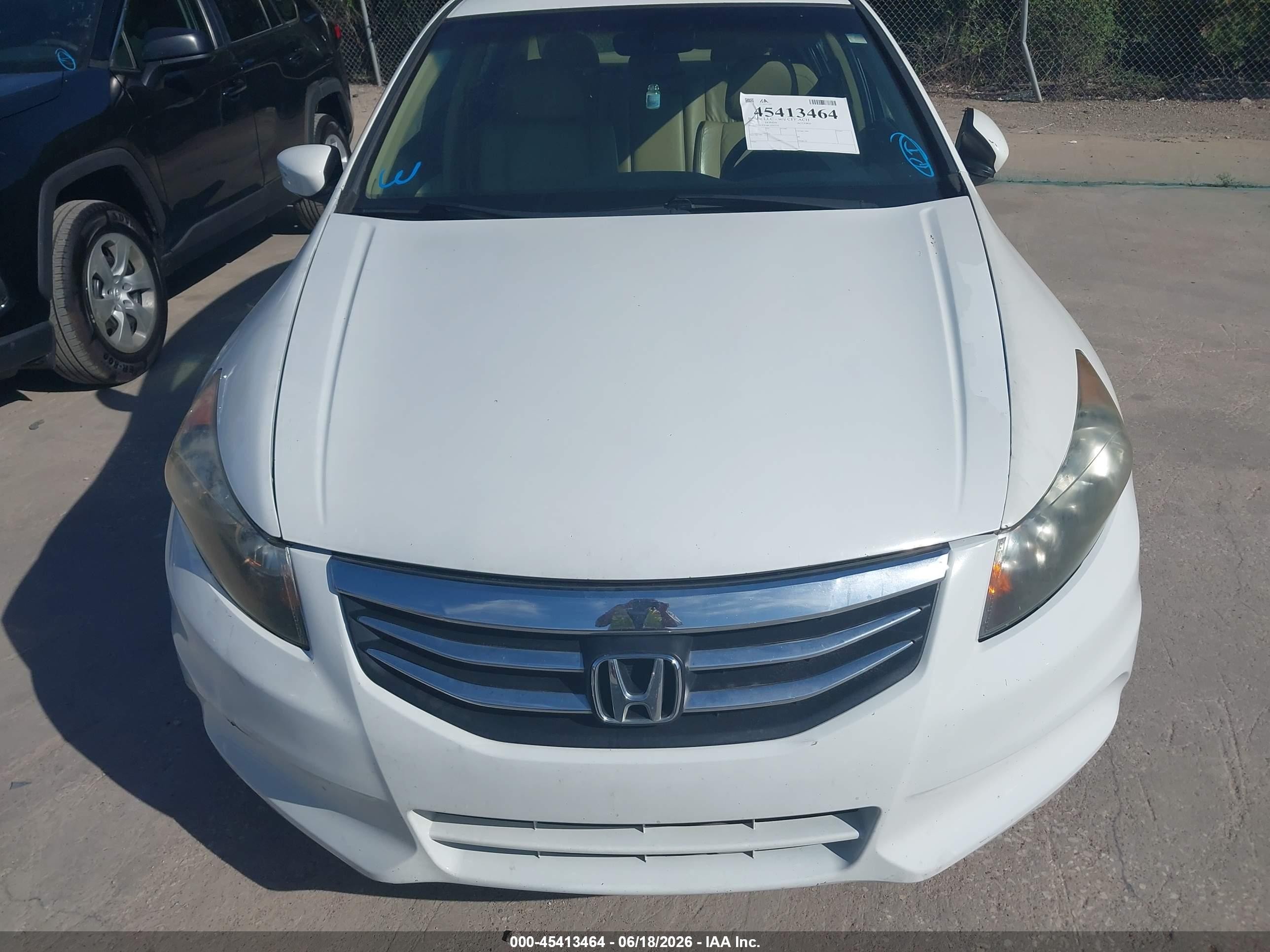 2012 Honda Accord 2.4 Se Белый vin: 1HGCP2F68CA035319