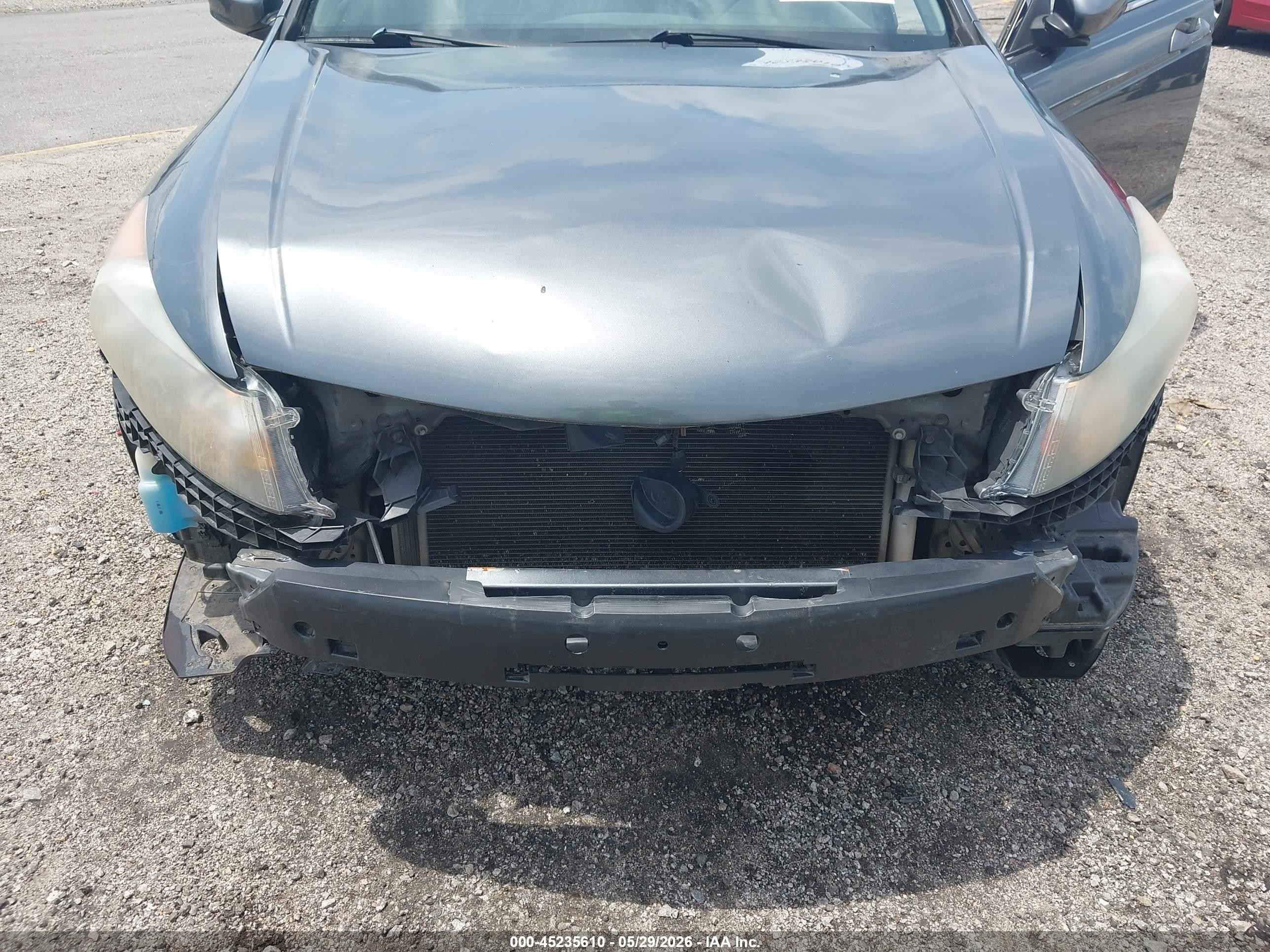2012 Honda Accord 2.4 Se Gray vin: 1HGCP2F68CA117552