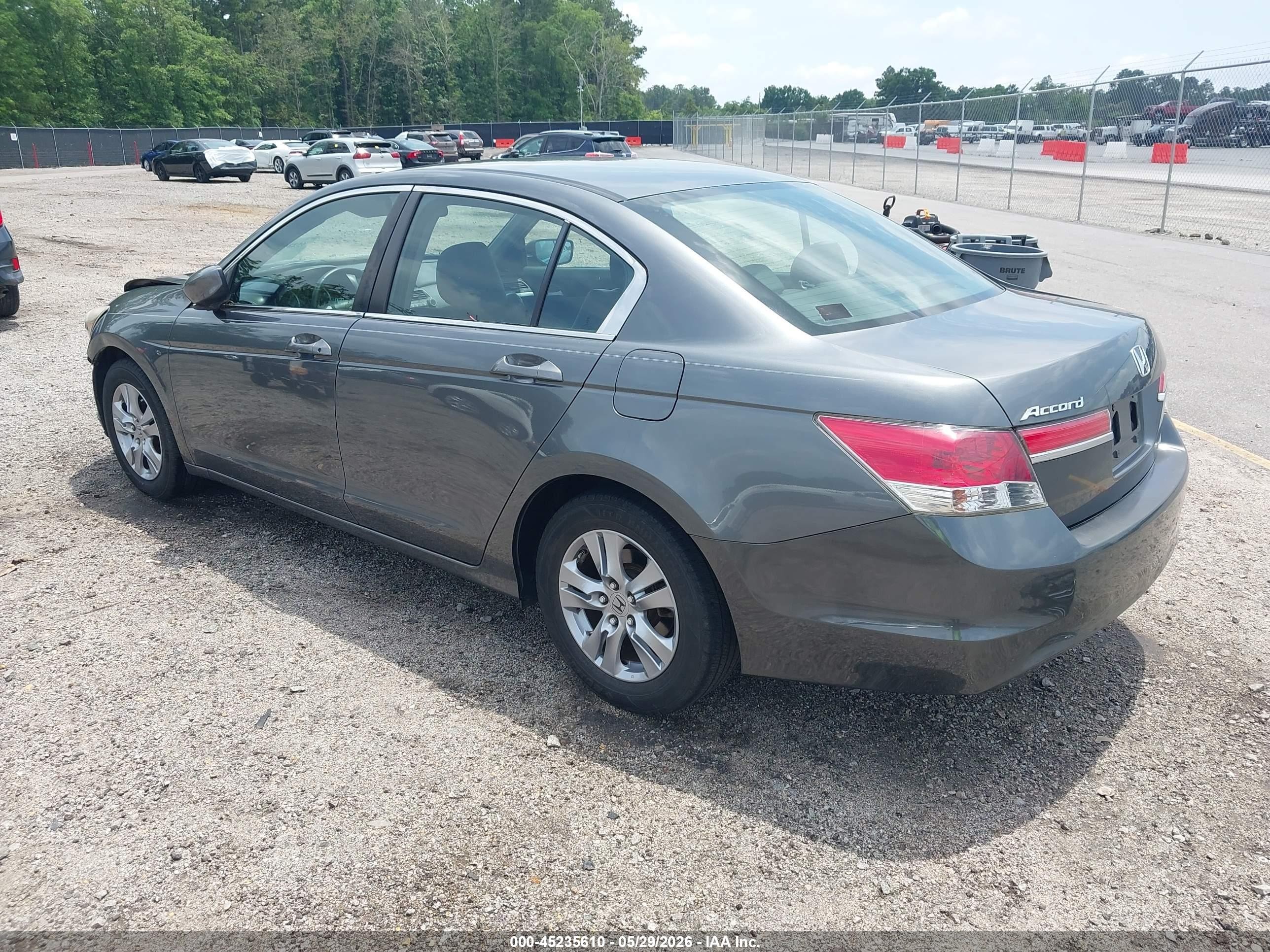 2012 Honda Accord 2.4 Se Gray vin: 1HGCP2F68CA117552