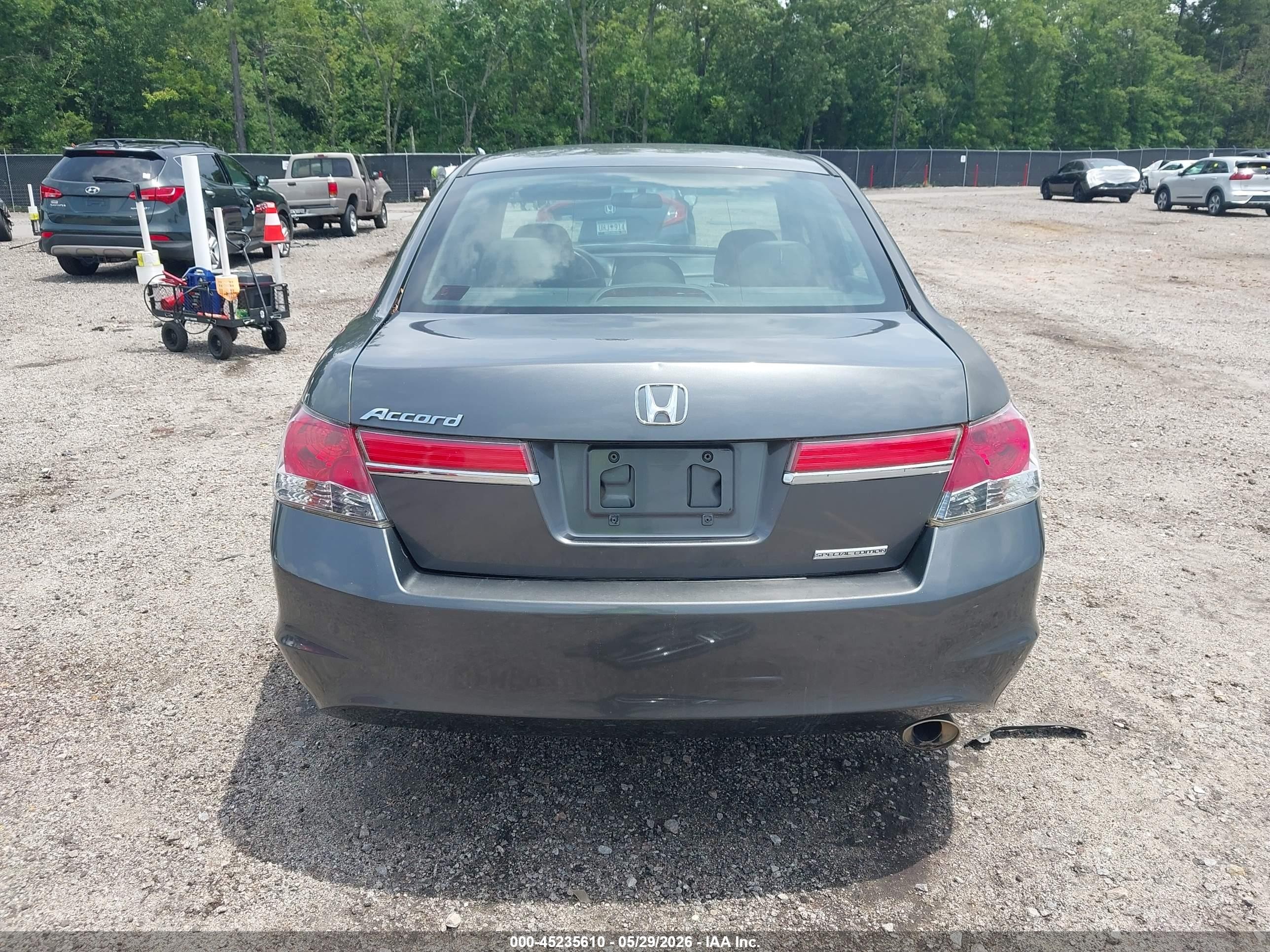 2012 Honda Accord 2.4 Se Gray vin: 1HGCP2F68CA117552