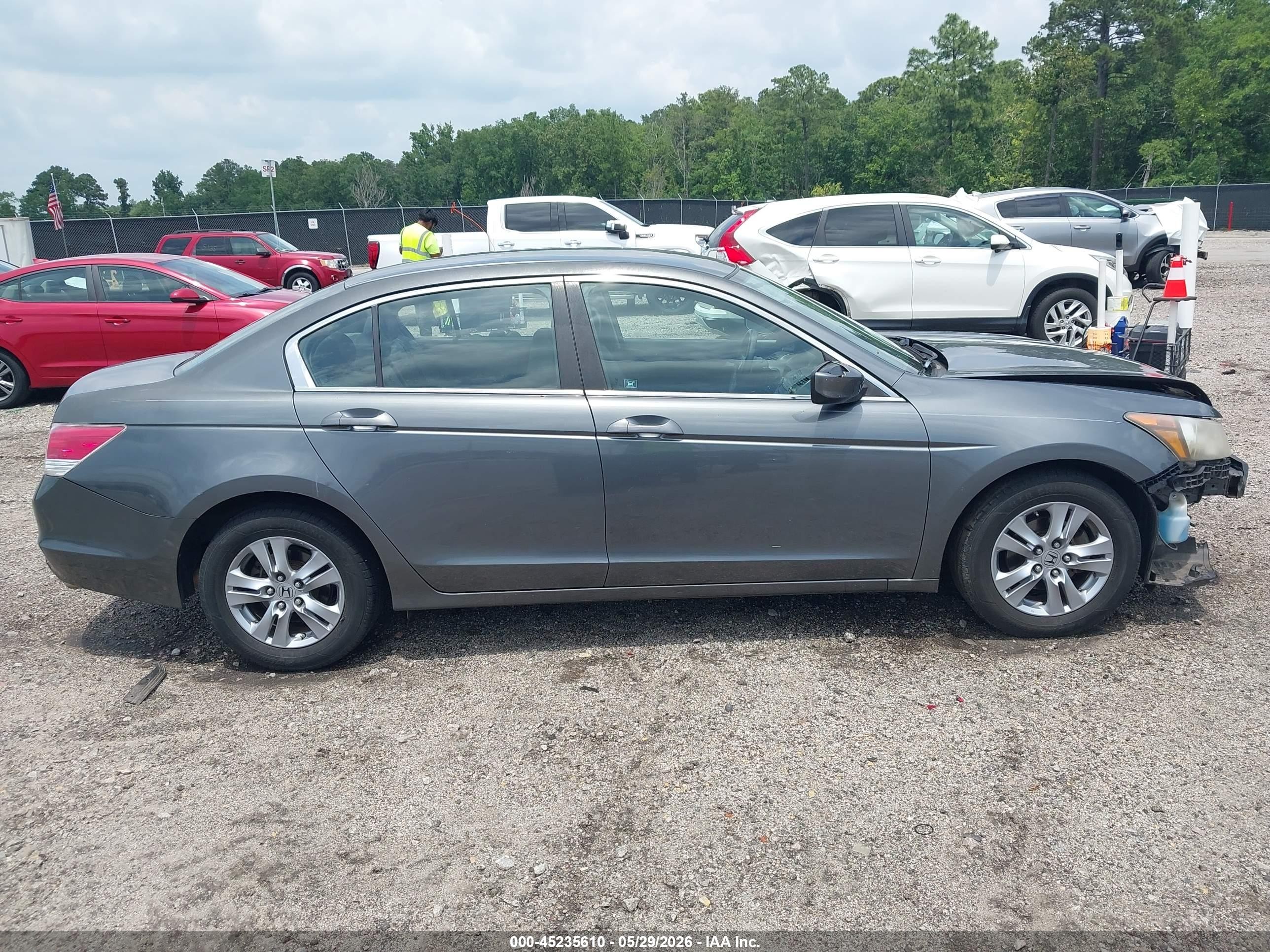 2012 Honda Accord 2.4 Se Gray vin: 1HGCP2F68CA117552