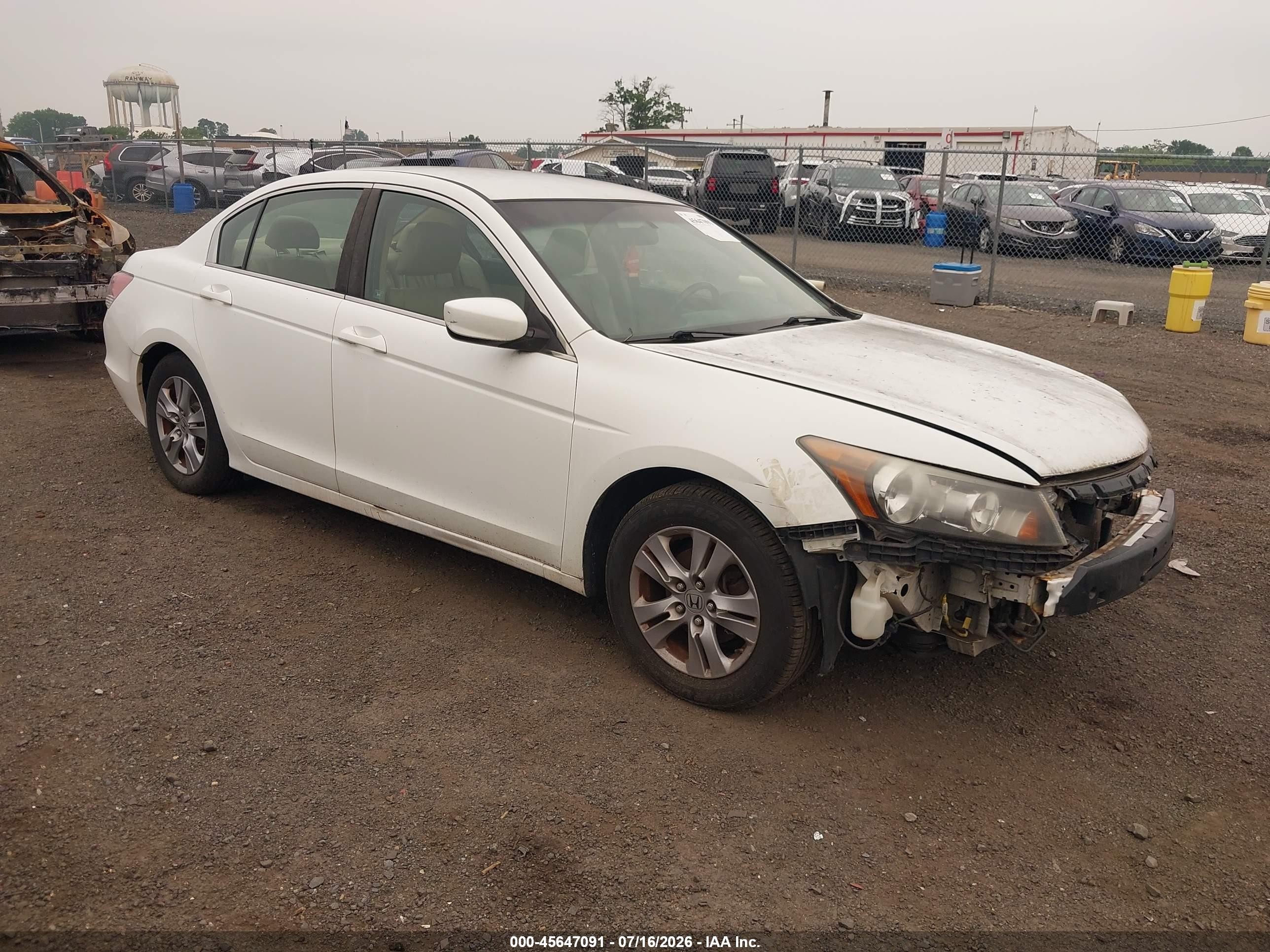 2012 Honda Accord 2.4 Se White vin: 1HGCP2F68CA121214