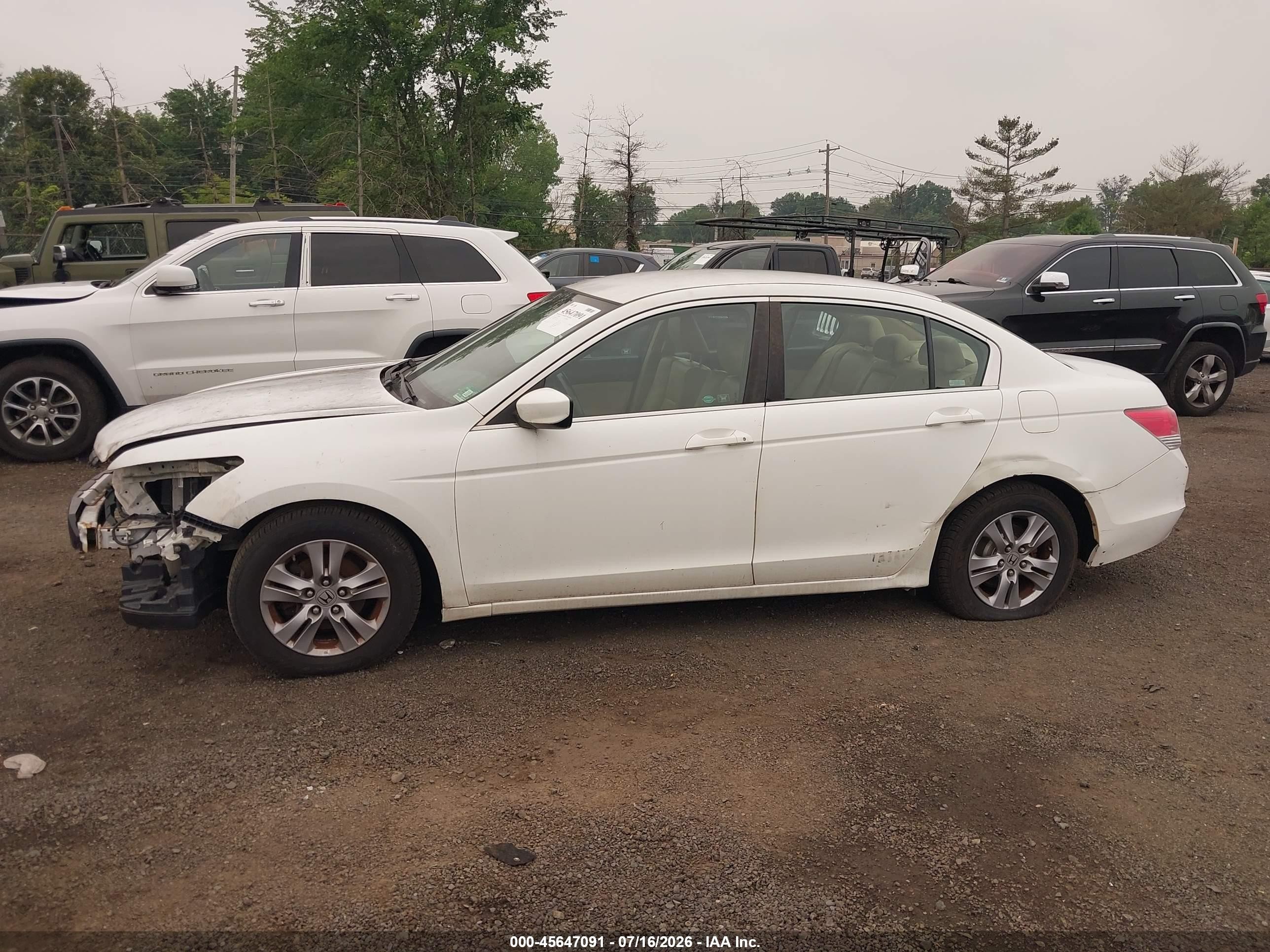 2012 Honda Accord 2.4 Se White vin: 1HGCP2F68CA121214