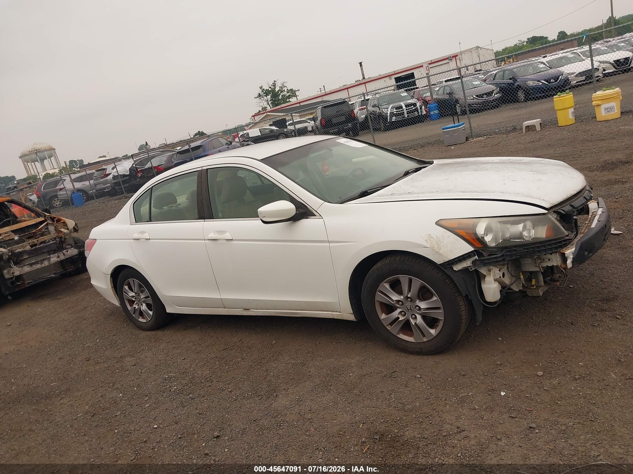 2012 Honda Accord 2.4 Se White vin: 1HGCP2F68CA121214