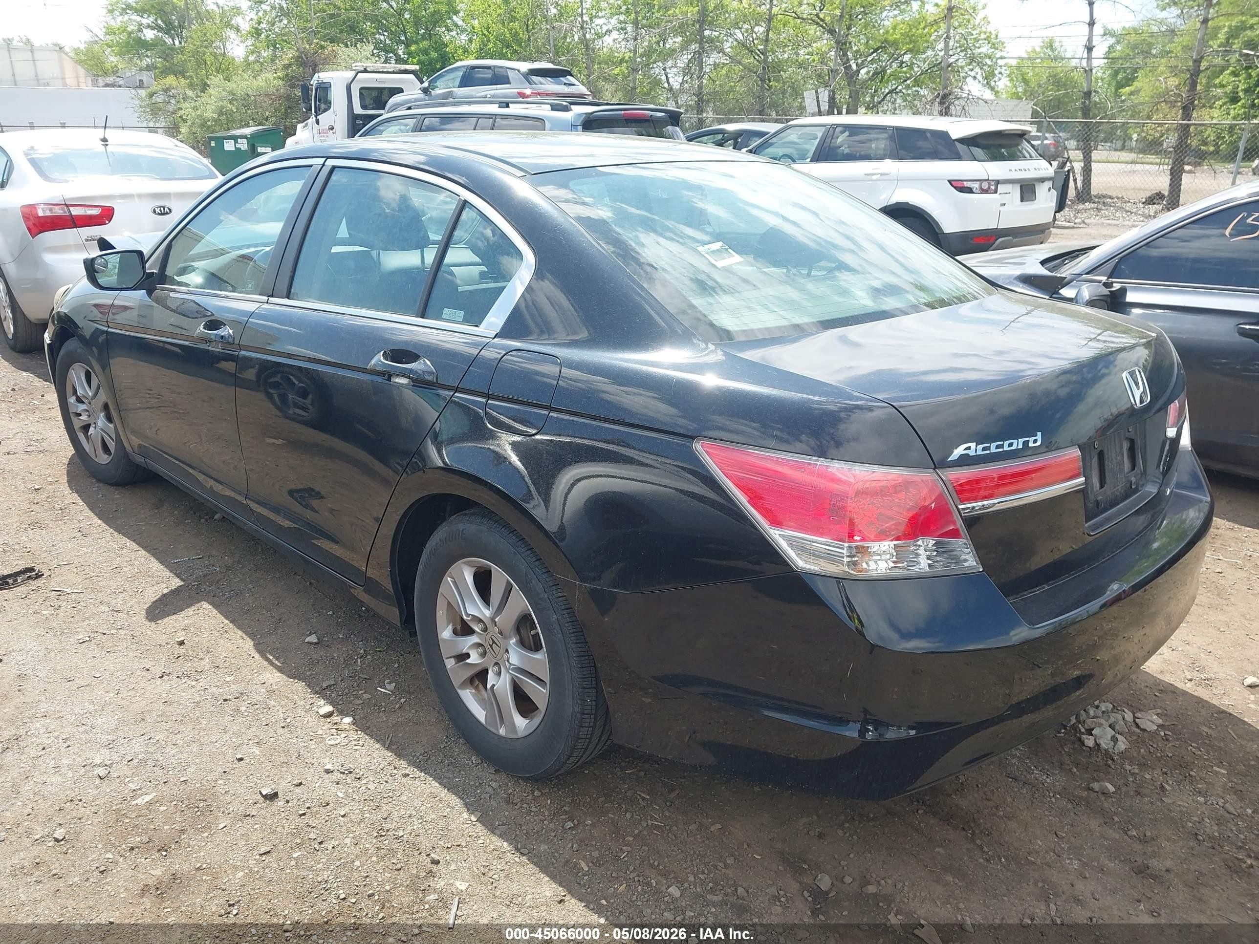 2012 Honda Accord 2.4 Se Black vin: 1HGCP2F68CA138529