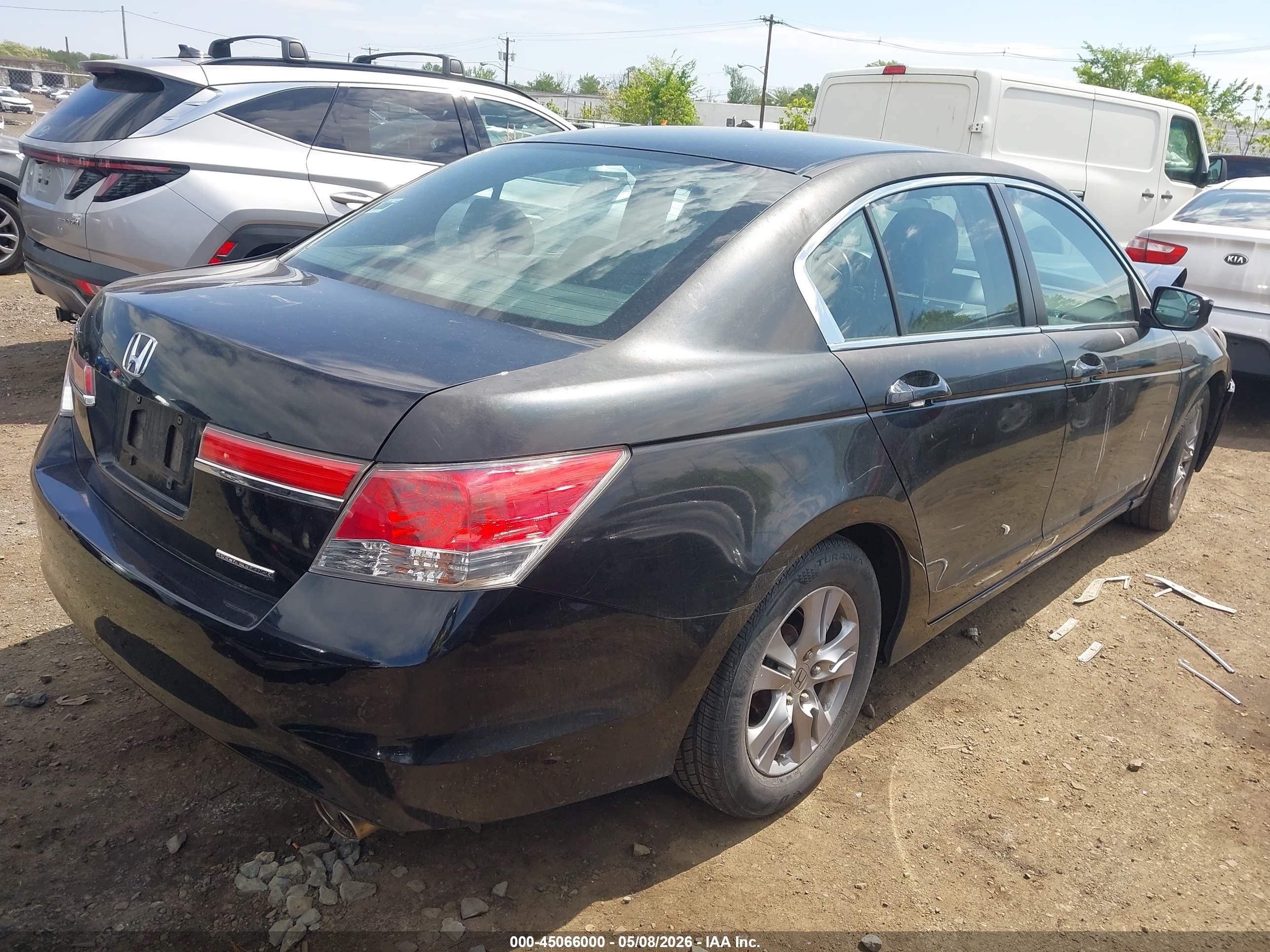 2012 Honda Accord 2.4 Se Black vin: 1HGCP2F68CA138529