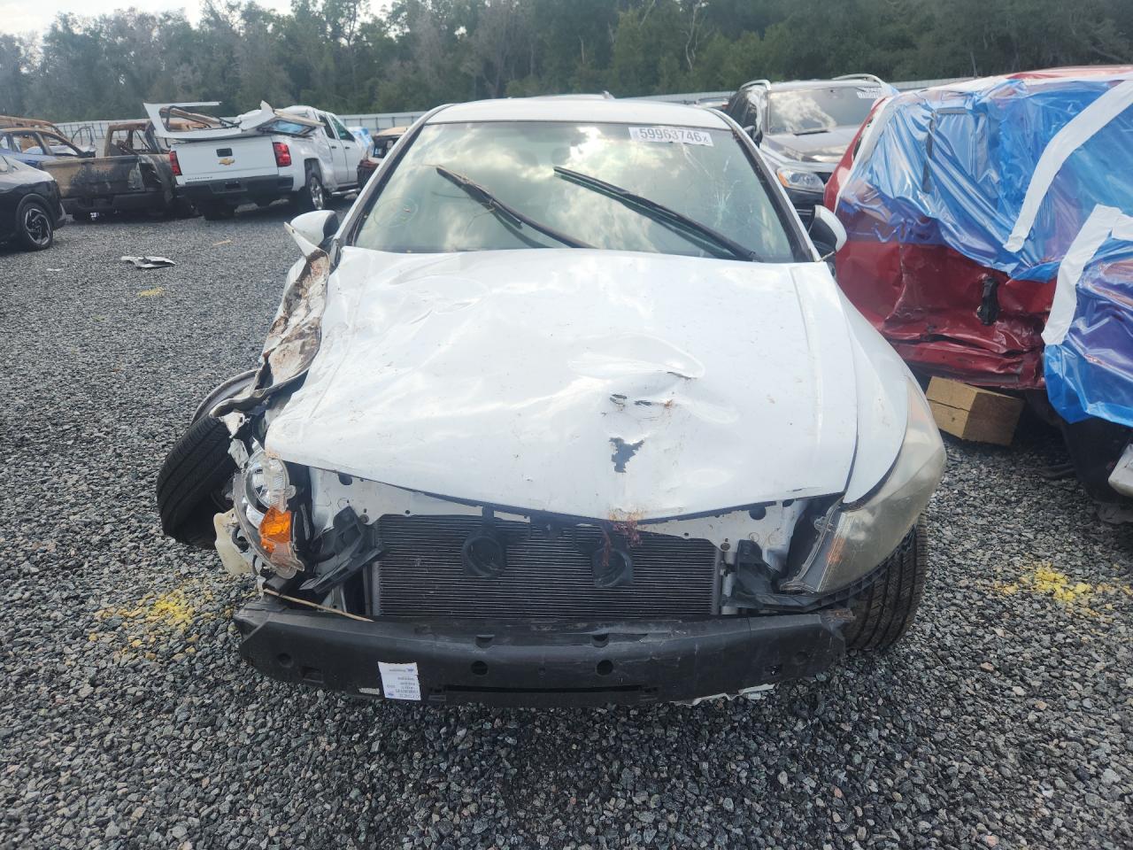 2012 Honda Accord Se White vin: 1HGCP2F68CA157162