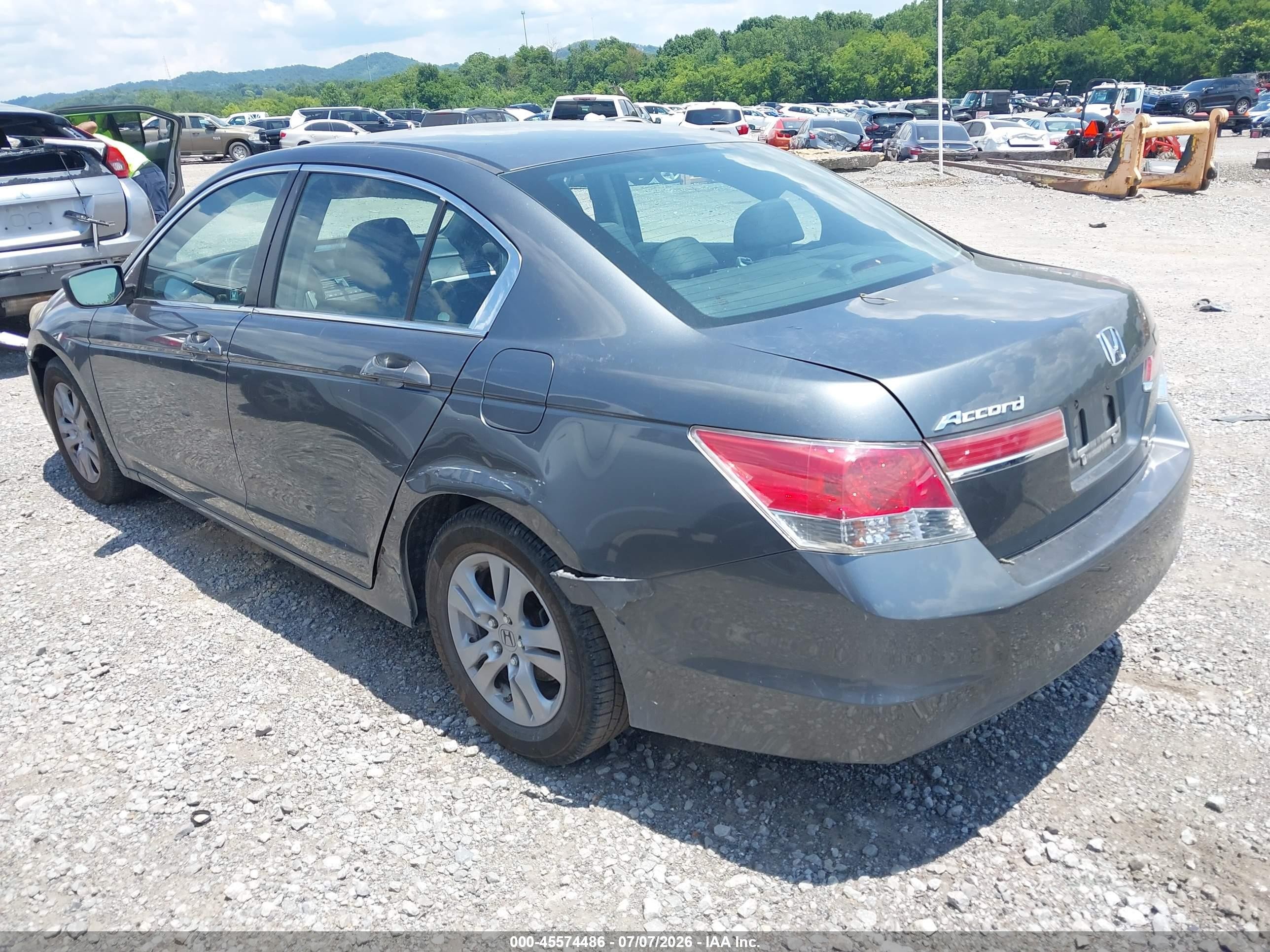 2012 Honda Accord 2.4 Se Gray vin: 1HGCP2F68CA181719