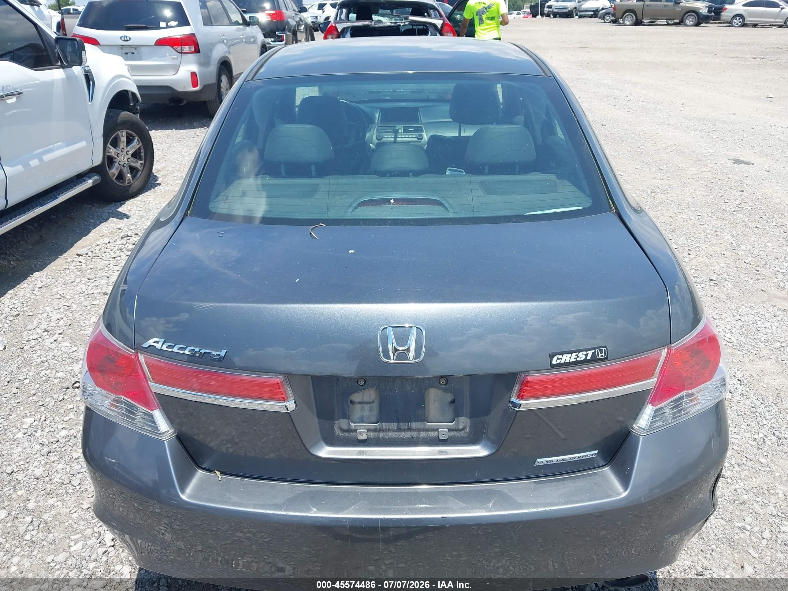 2012 Honda Accord 2.4 Se Gray vin: 1HGCP2F68CA181719