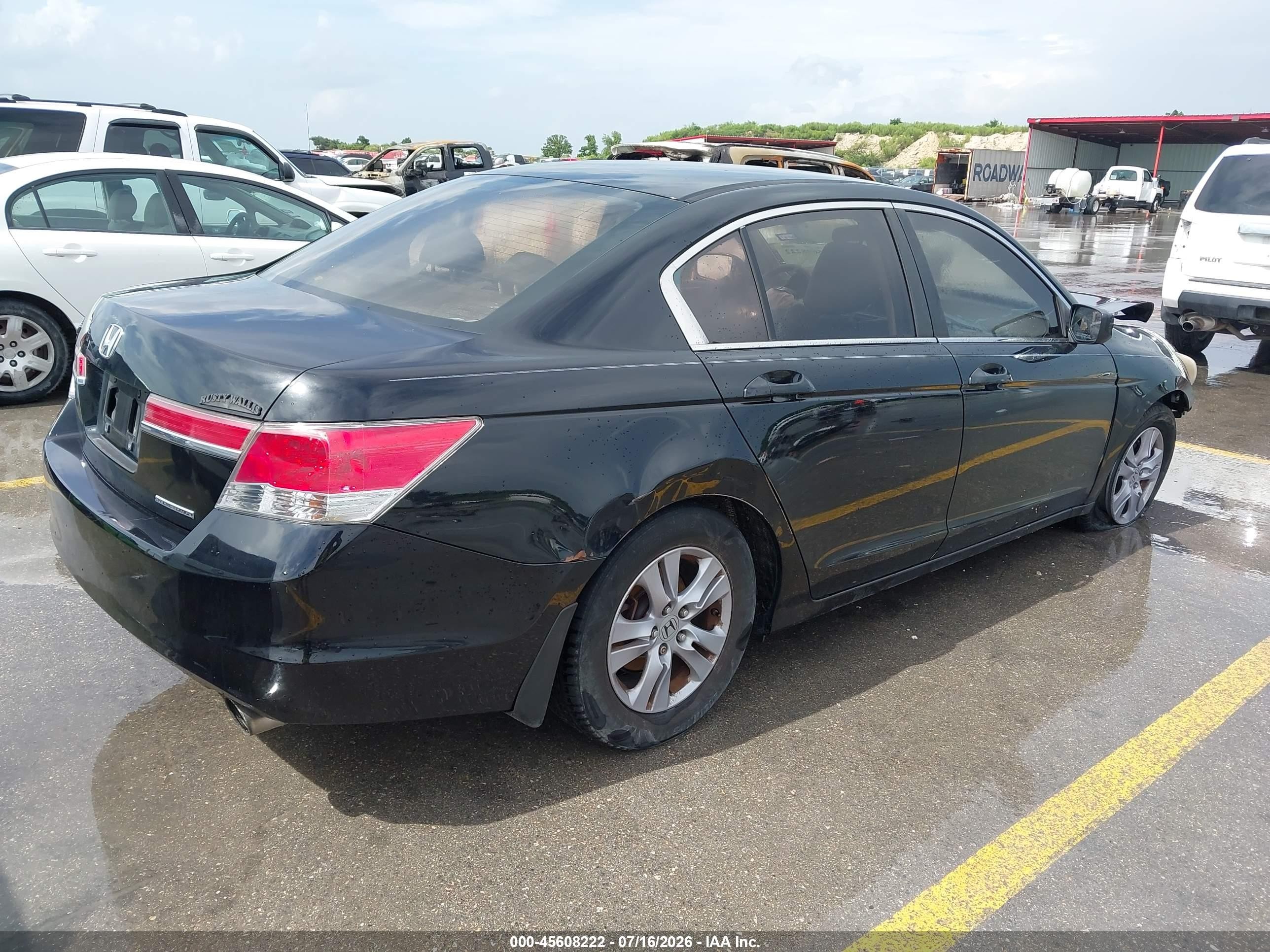 2012 Honda Accord 2.4 Se Black vin: 1HGCP2F68CA188587