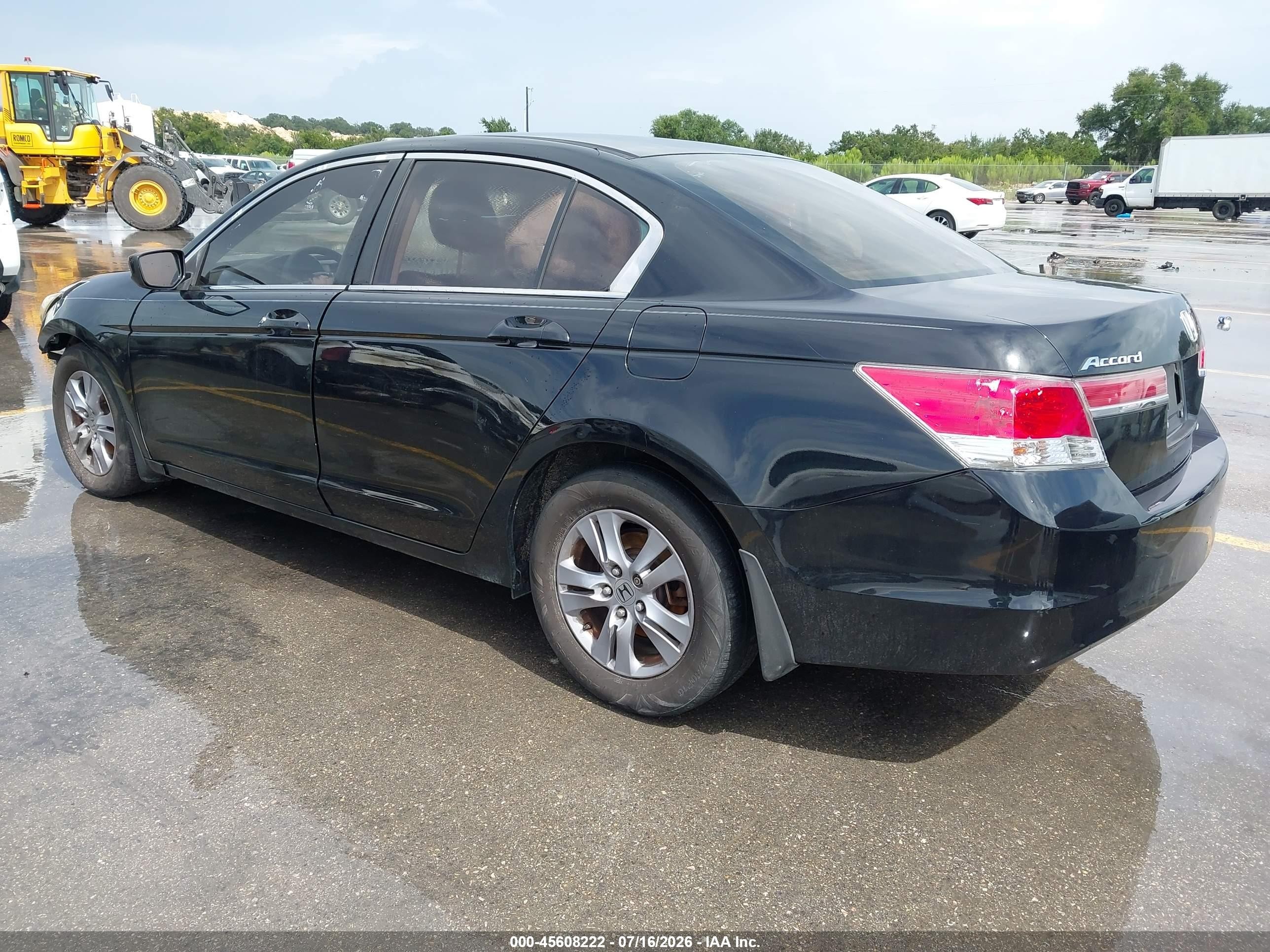 2012 Honda Accord 2.4 Se Black vin: 1HGCP2F68CA188587
