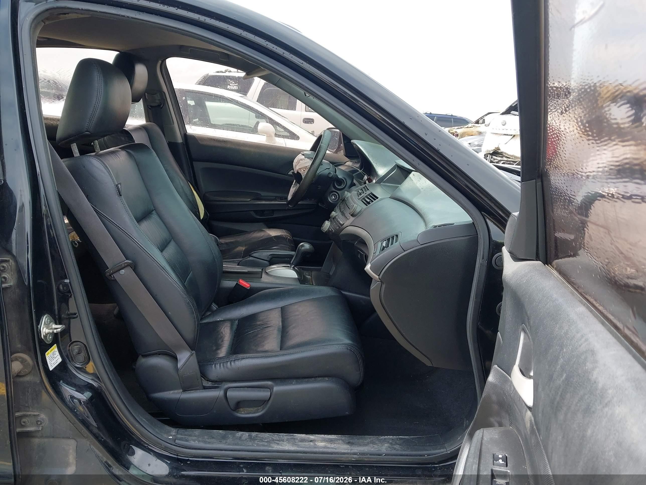 2012 Honda Accord 2.4 Se Black vin: 1HGCP2F68CA188587