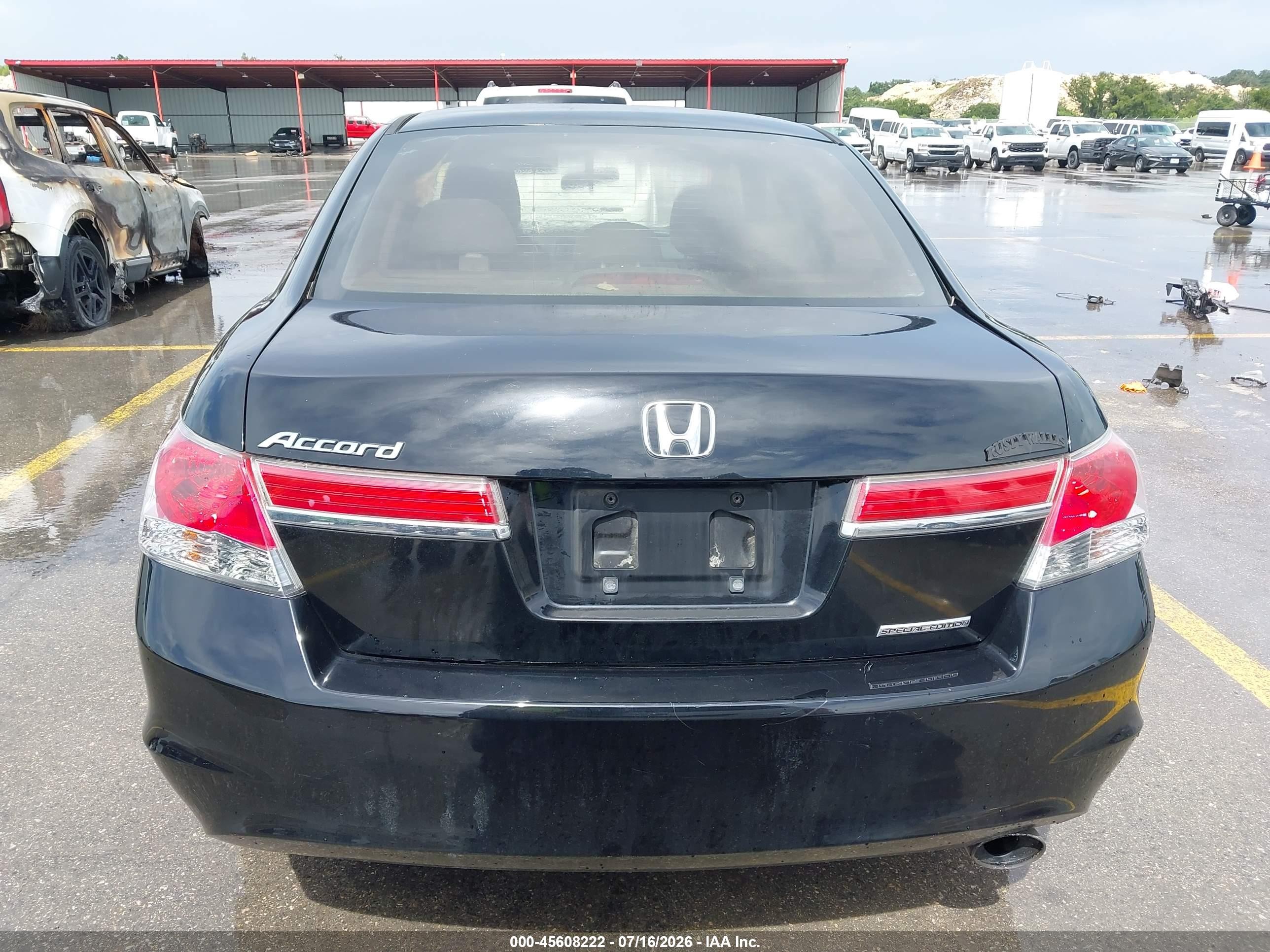 2012 Honda Accord 2.4 Se Black vin: 1HGCP2F68CA188587