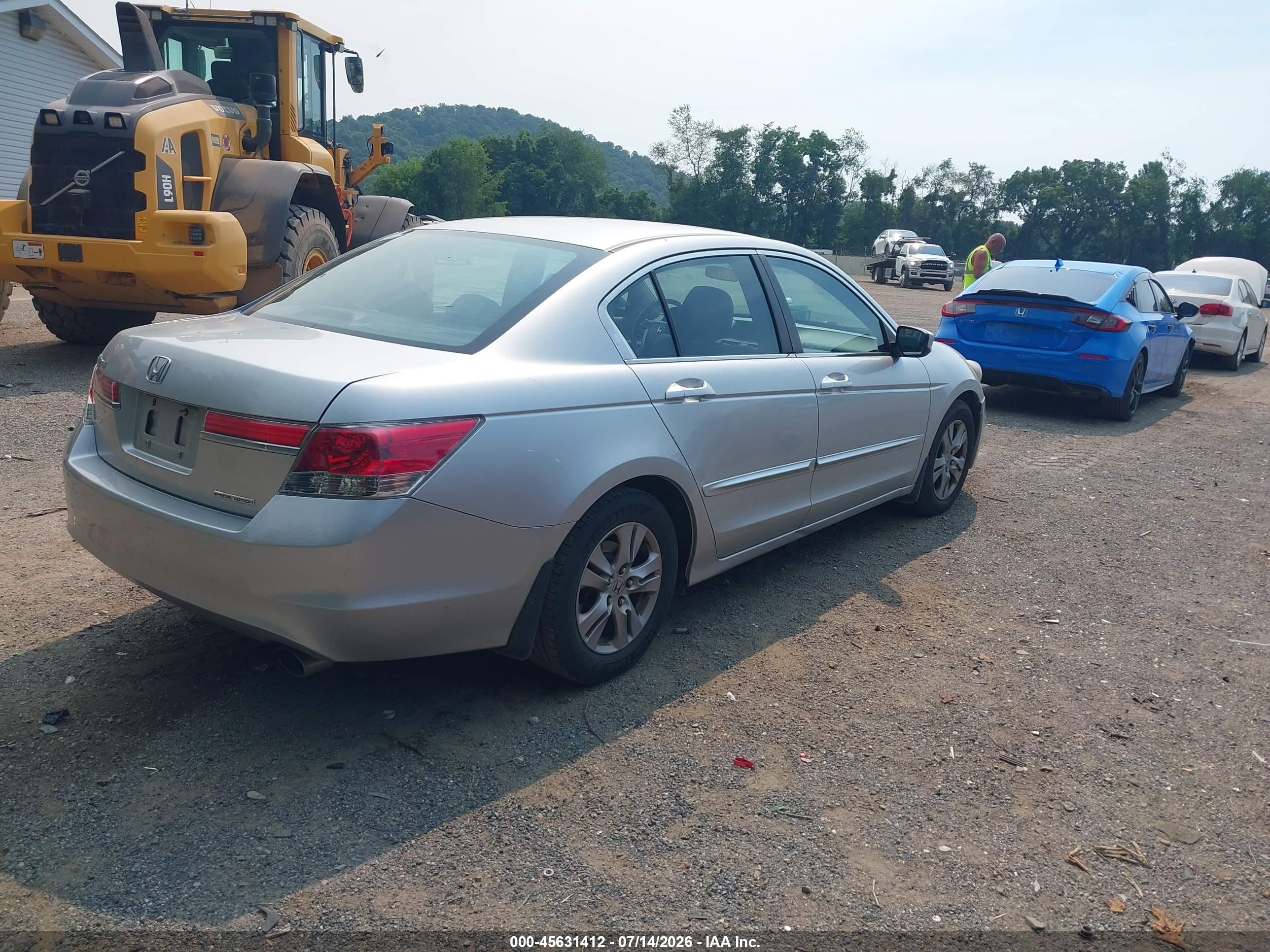 2012 Honda Accord 2.4 Se Silver vin: 1HGCP2F68CA215240