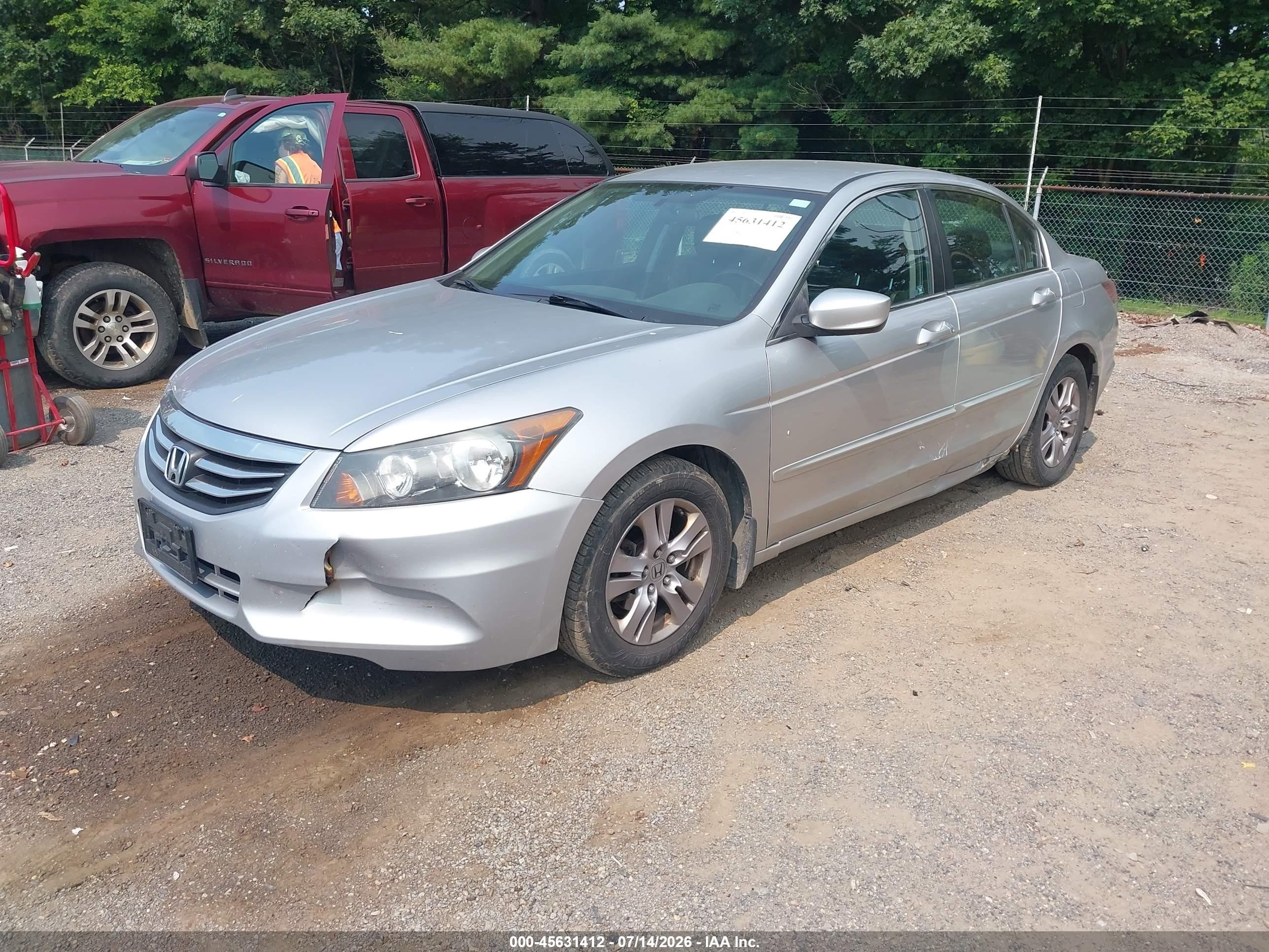2012 Honda Accord 2.4 Se Silver vin: 1HGCP2F68CA215240