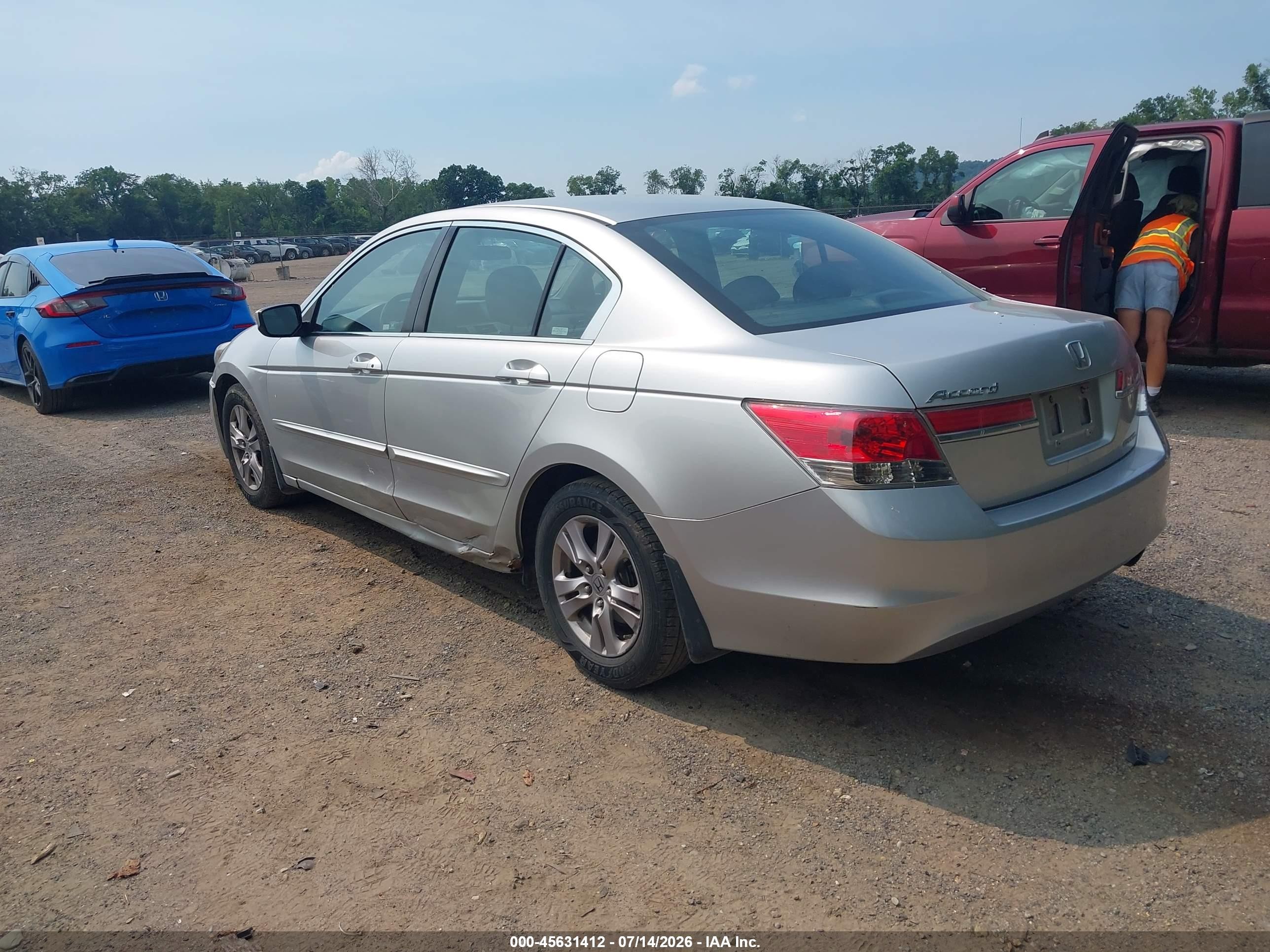 2012 Honda Accord 2.4 Se Silver vin: 1HGCP2F68CA215240
