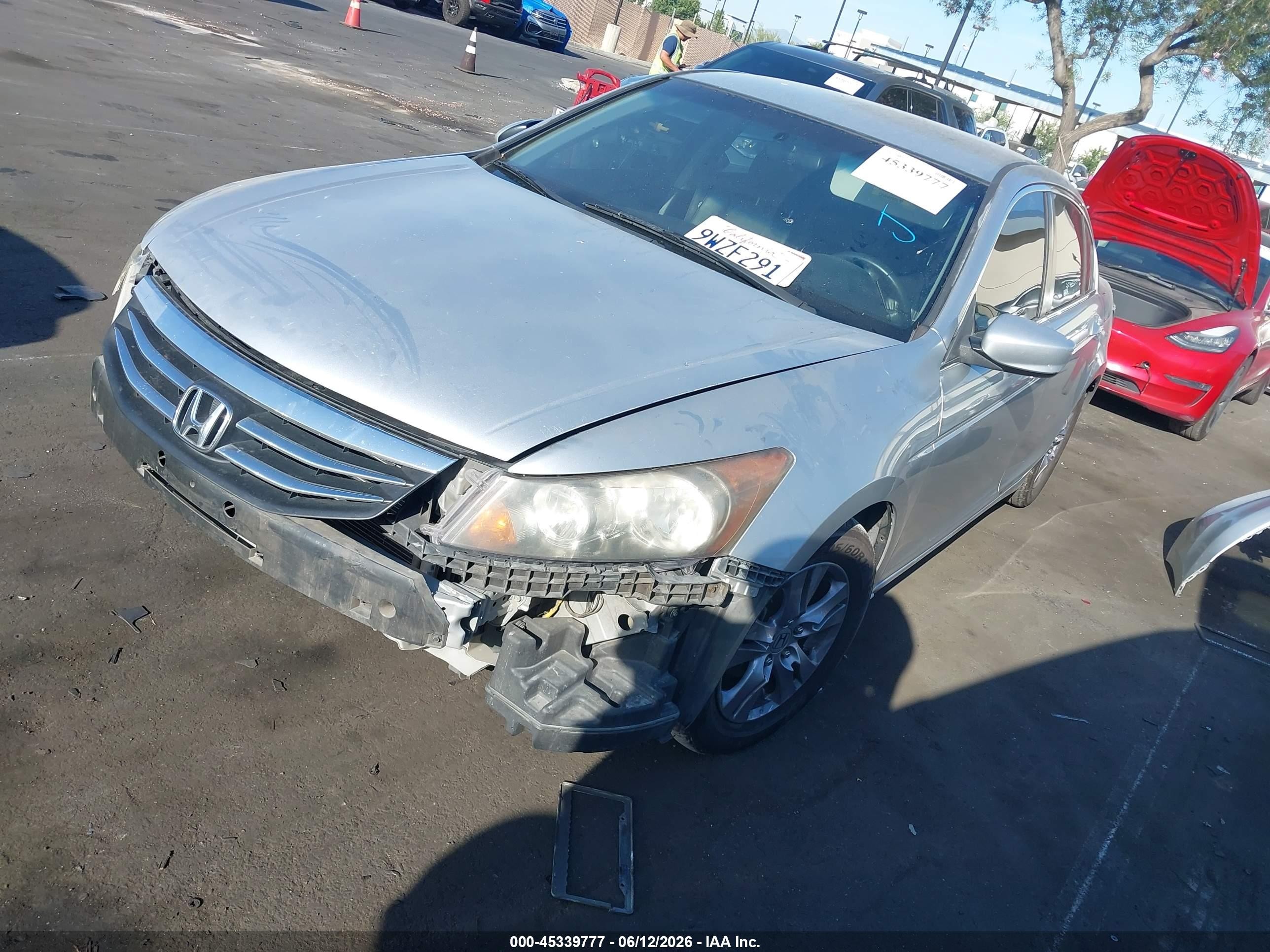 2012 Honda Accord 2.4 Se Silver vin: 1HGCP2F68CA228277