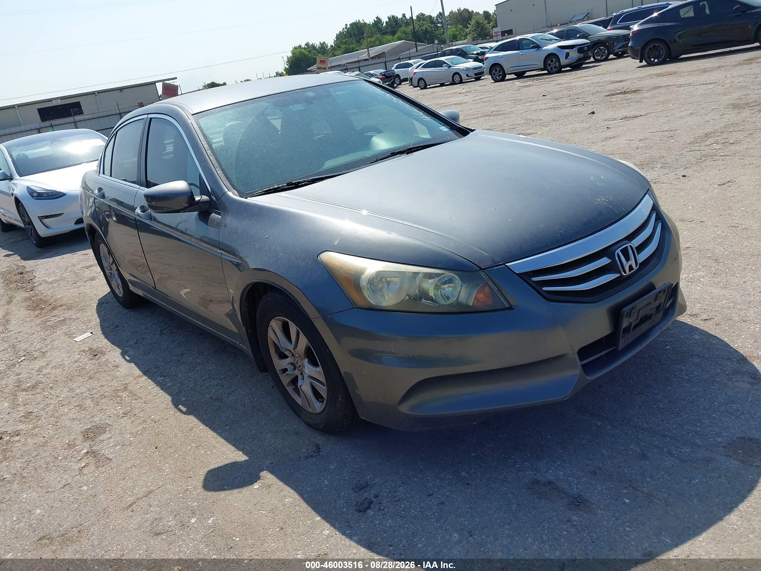 2012 Honda Accord 2.4 Se Gray vin: 1HGCP2F68CA235035