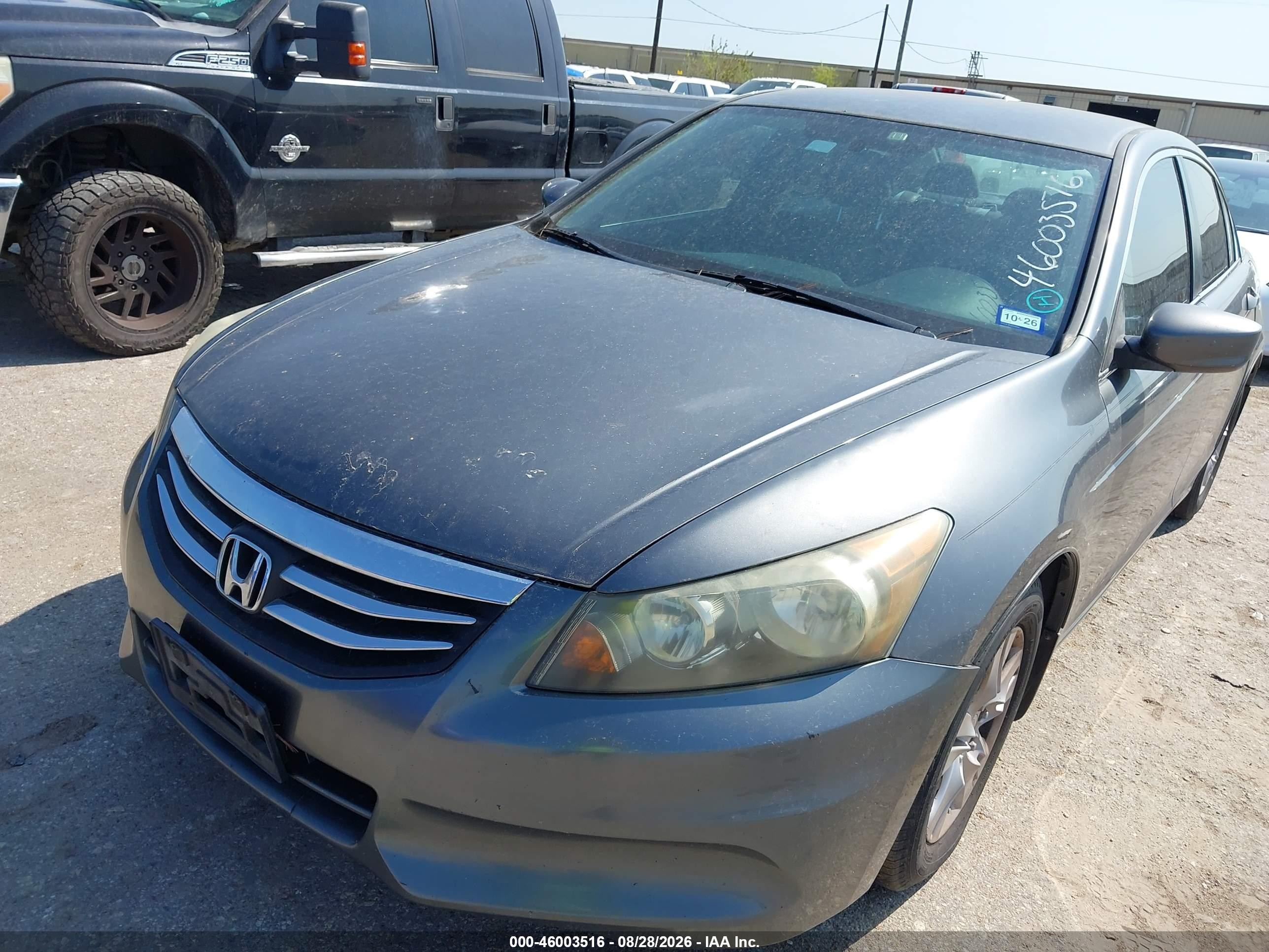 2012 Honda Accord 2.4 Se Gray vin: 1HGCP2F68CA235035