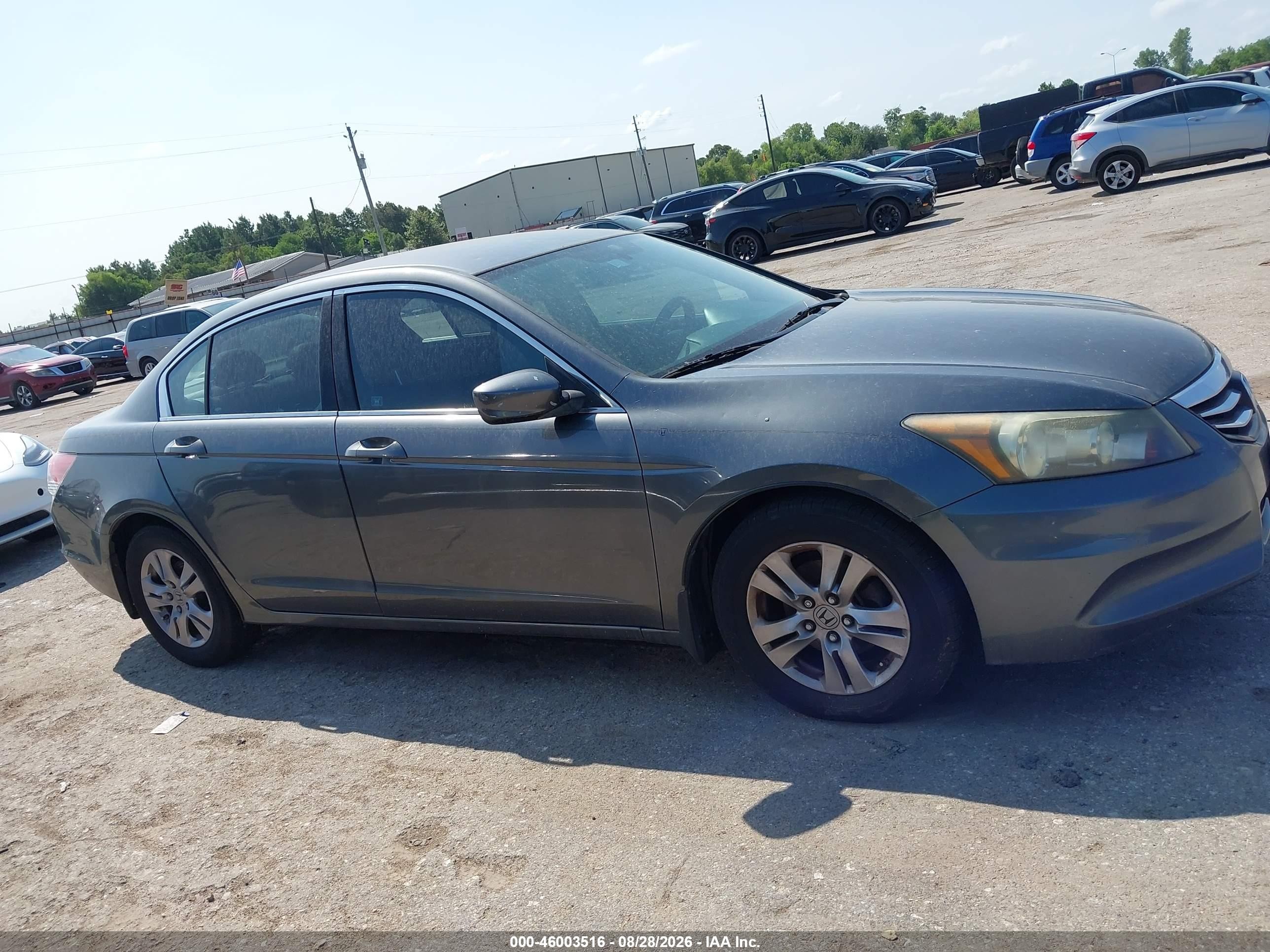2012 Honda Accord 2.4 Se Gray vin: 1HGCP2F68CA235035