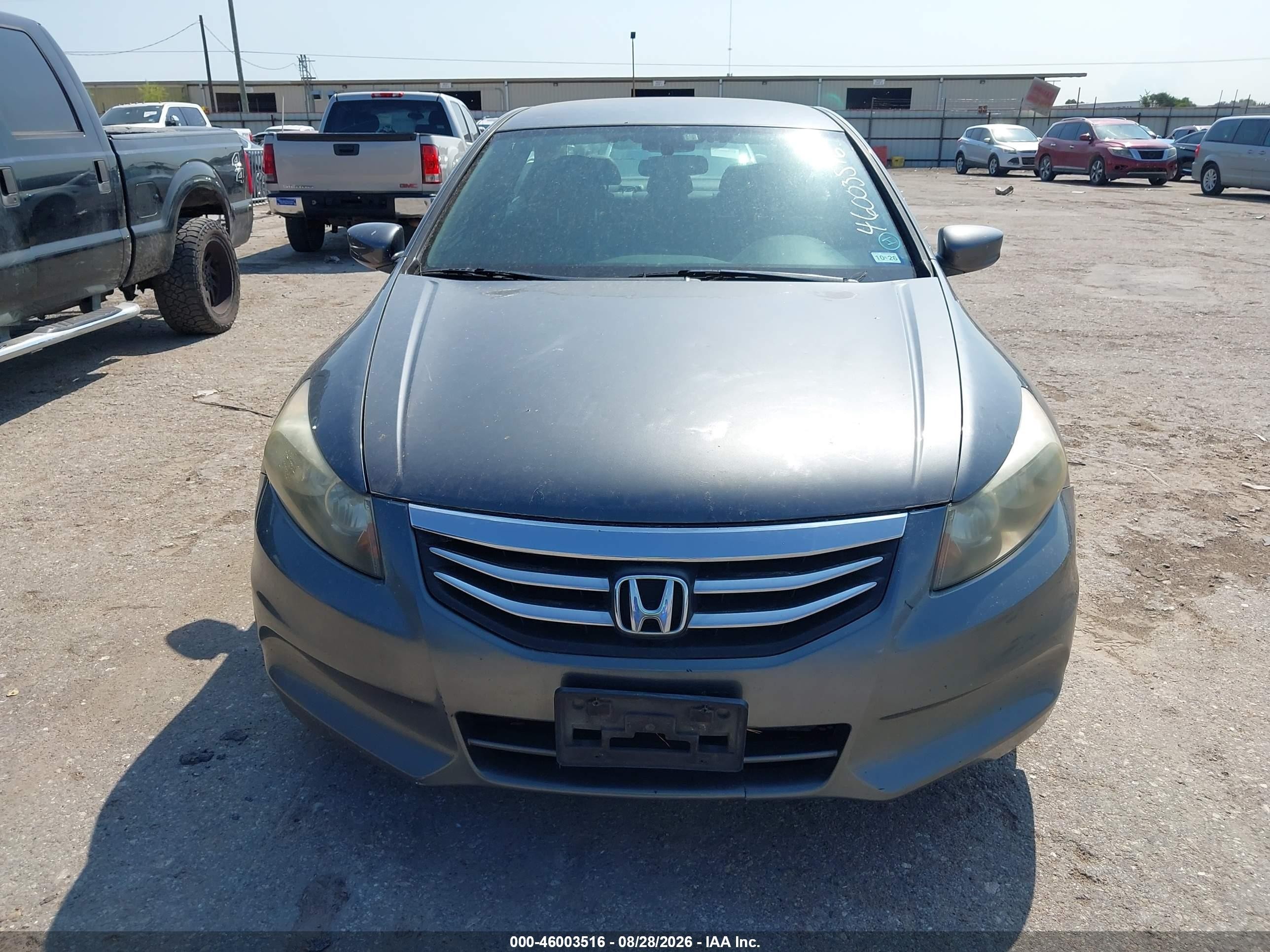2012 Honda Accord 2.4 Se Gray vin: 1HGCP2F68CA235035