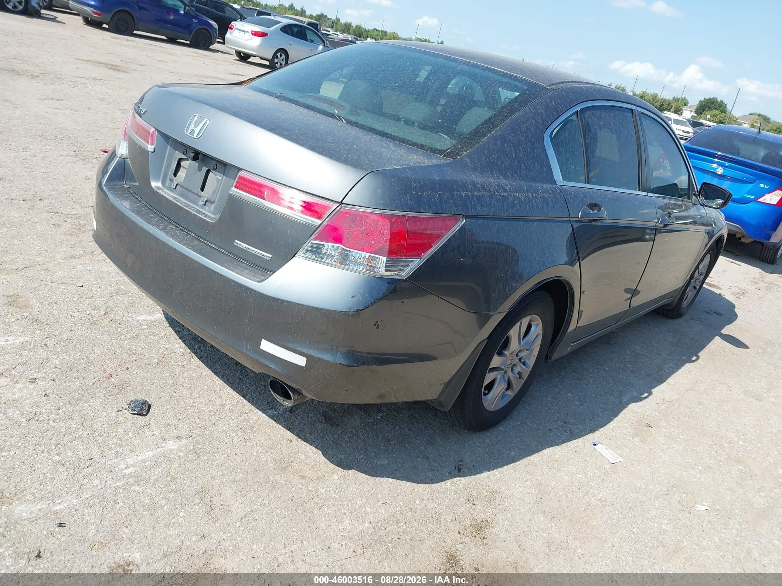 2012 Honda Accord 2.4 Se Gray vin: 1HGCP2F68CA235035