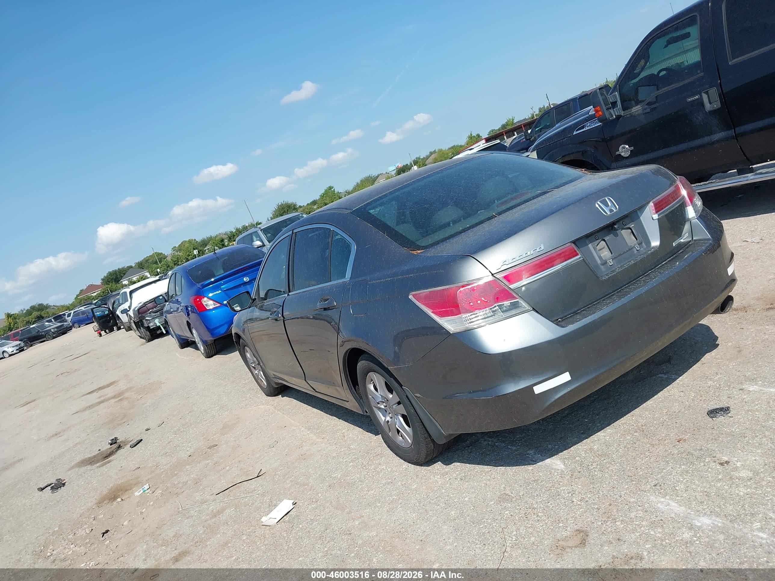 2012 Honda Accord 2.4 Se Gray vin: 1HGCP2F68CA235035