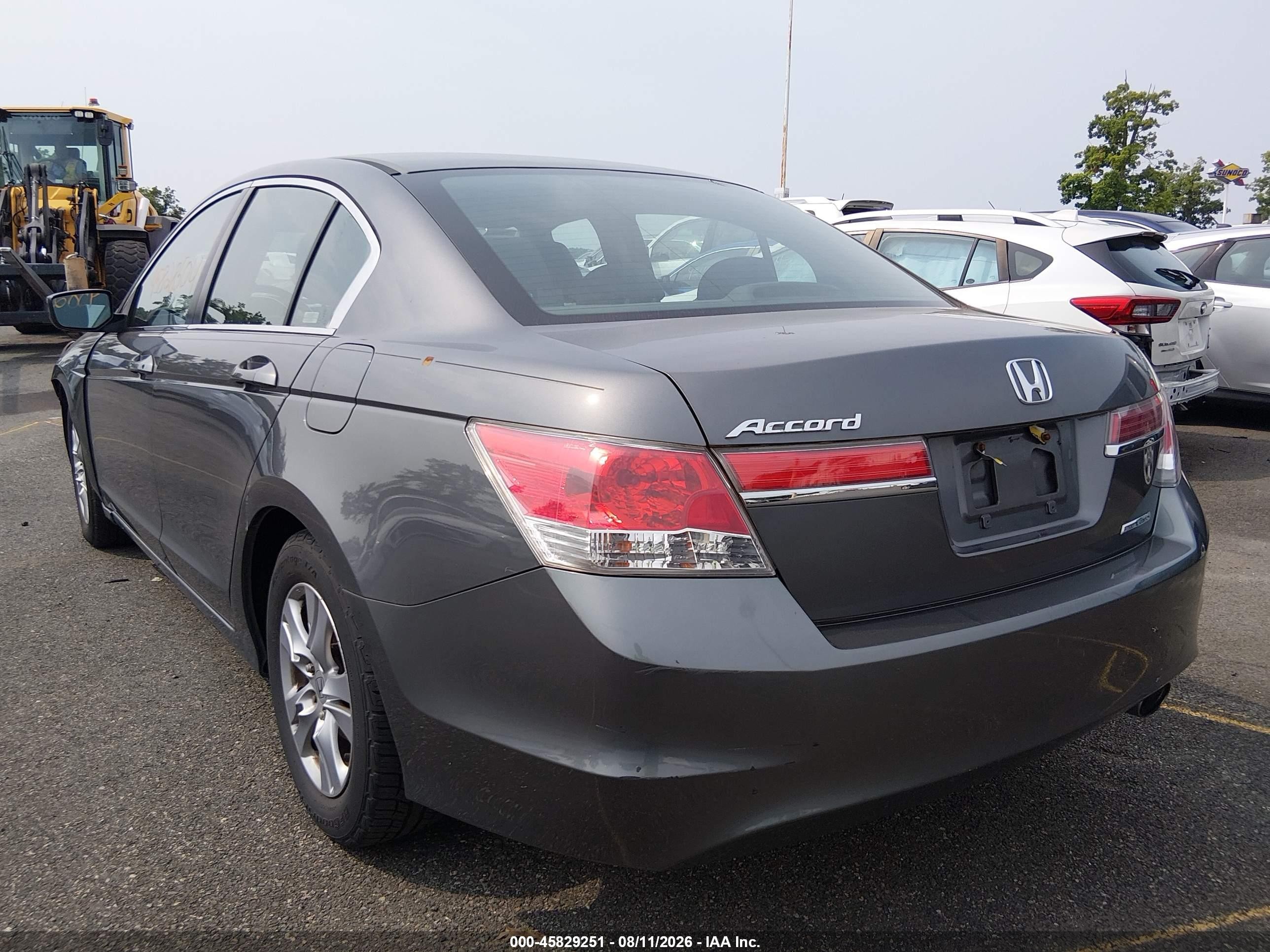 2012 Honda Accord 2.4 Se Gray vin: 1HGCP2F68CA241143