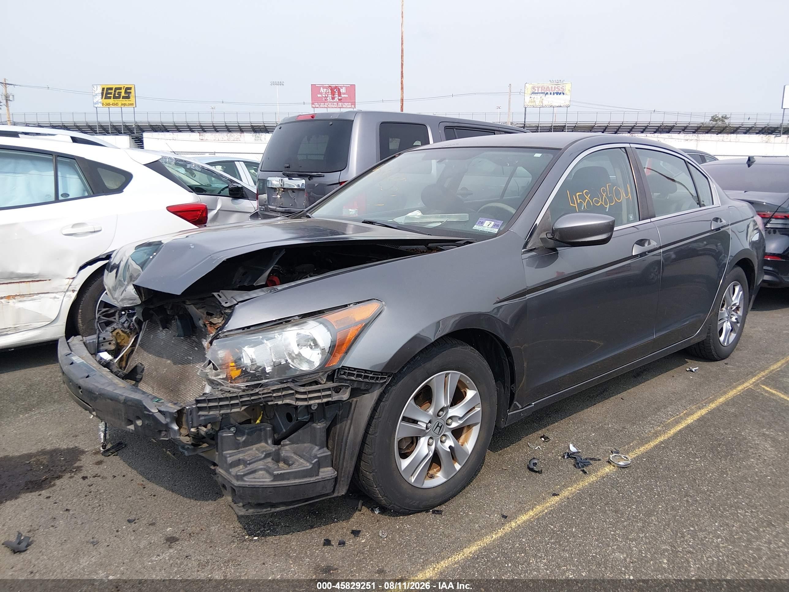 2012 Honda Accord 2.4 Se Gray vin: 1HGCP2F68CA241143