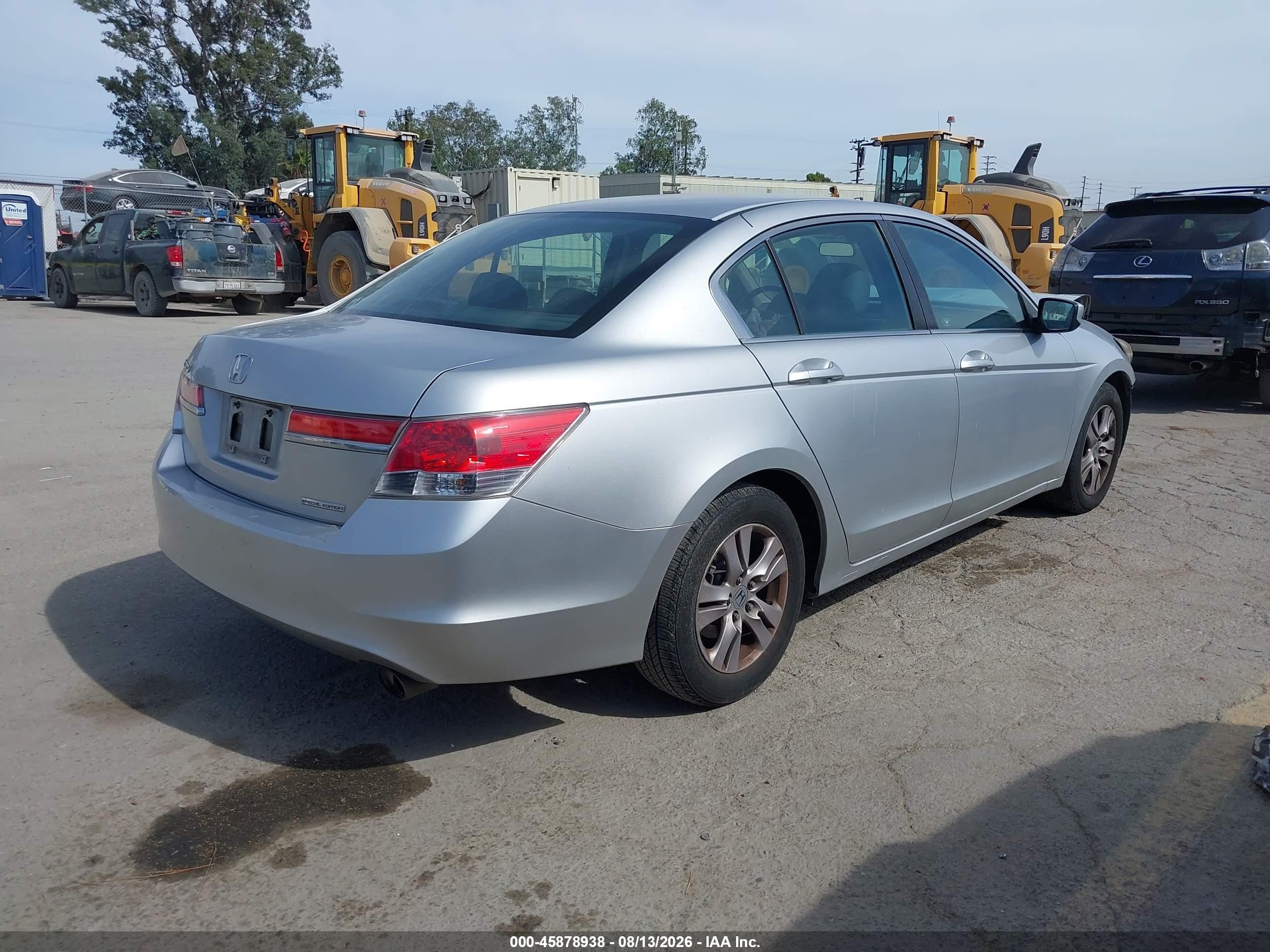 2012 Honda Accord 2.4 Se Silver vin: 1HGCP2F68CA242499