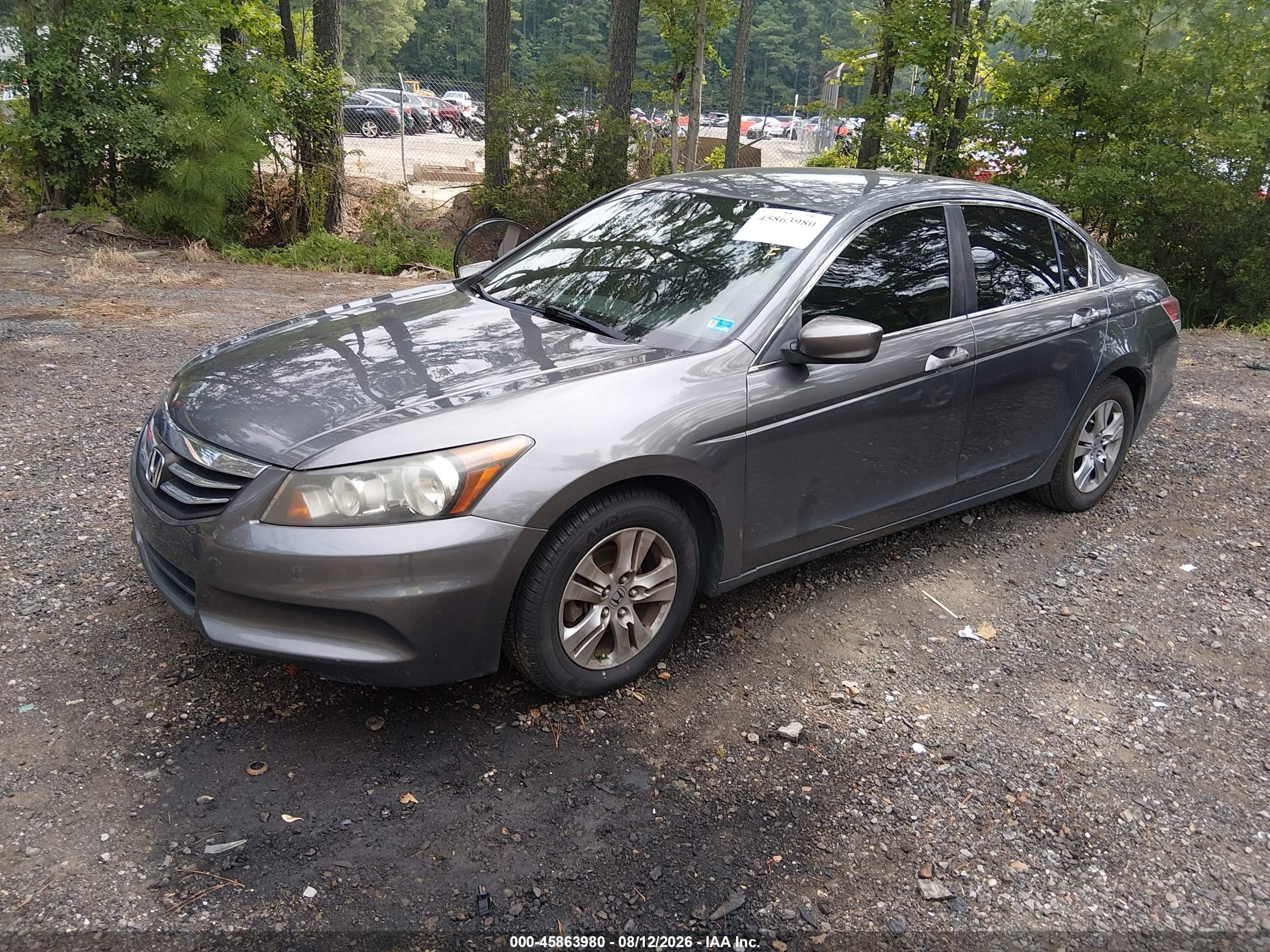 2011 Honda Accord 2.4 Se Gray vin: 1HGCP2F69BA060244