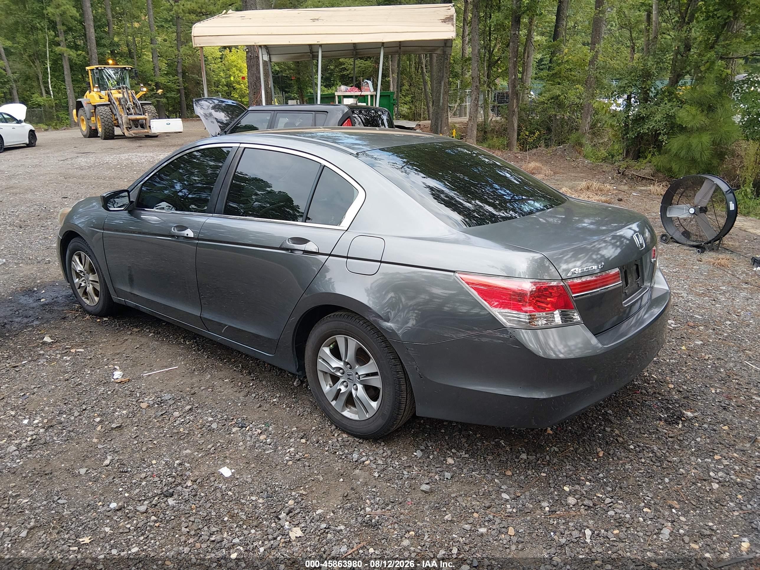 2011 Honda Accord 2.4 Se Gray vin: 1HGCP2F69BA060244