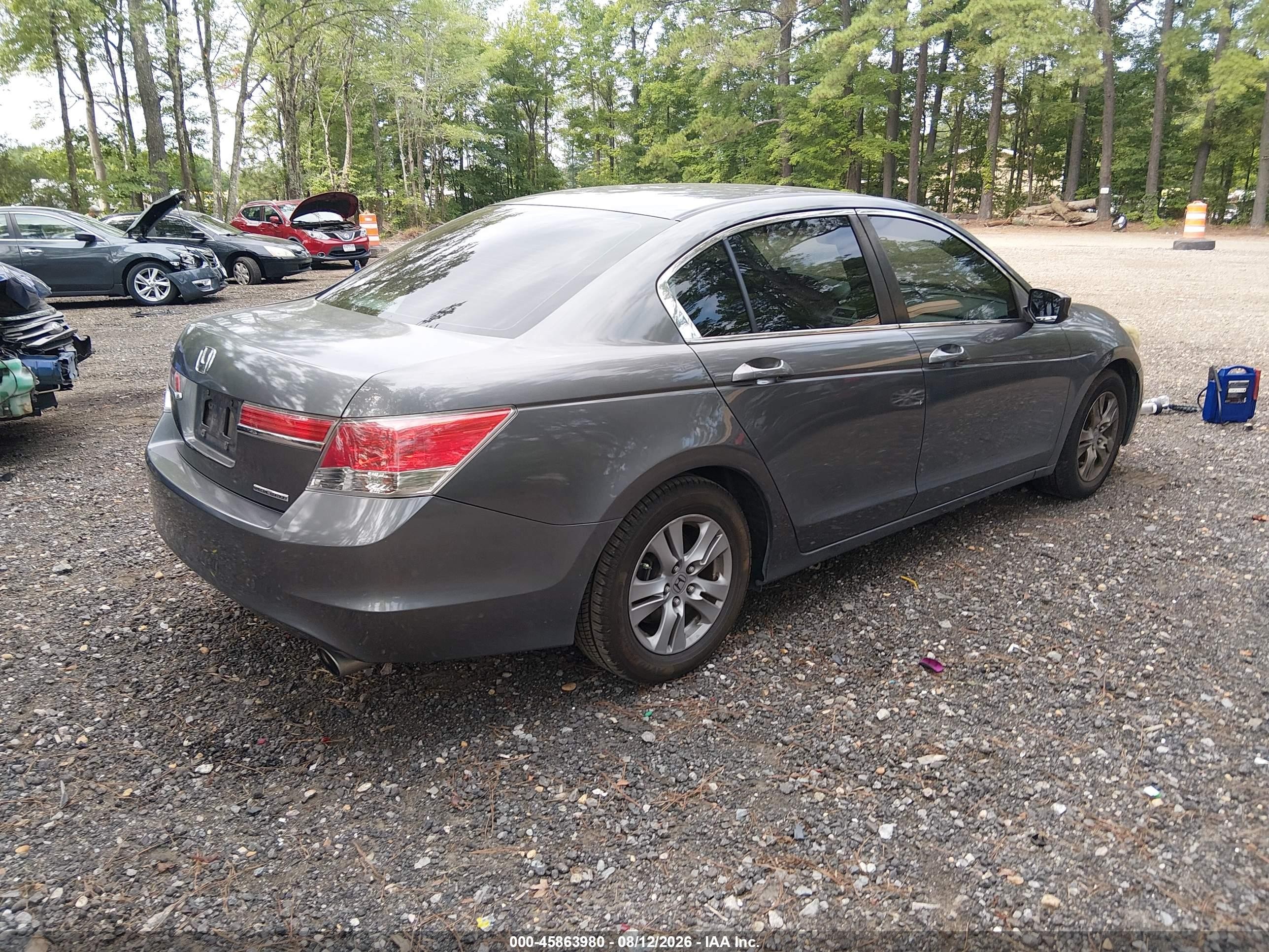 2011 Honda Accord 2.4 Se Gray vin: 1HGCP2F69BA060244