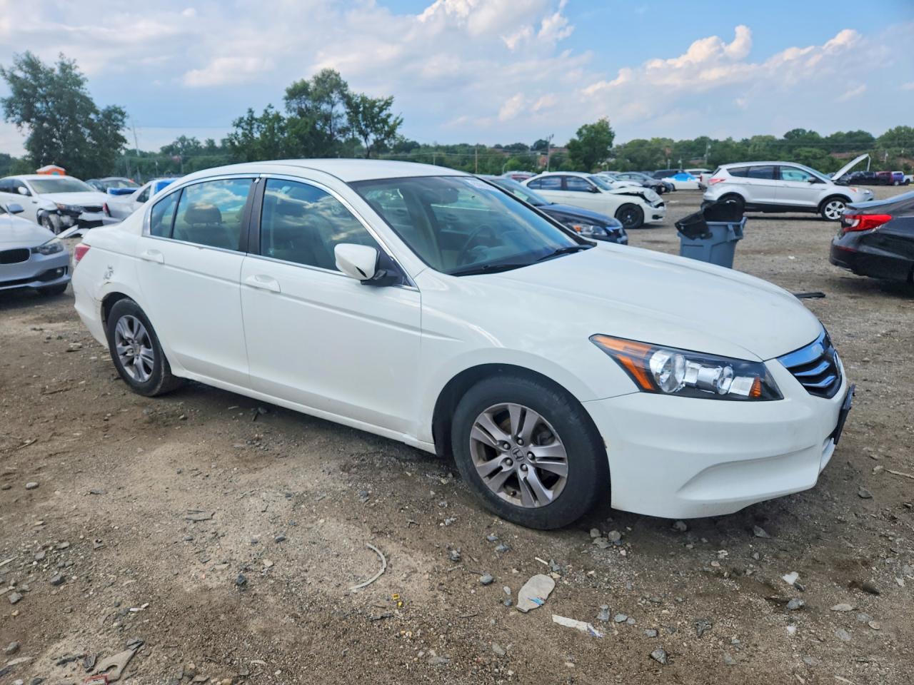 2011 Honda Accord Se White vin: 1HGCP2F69BA141048