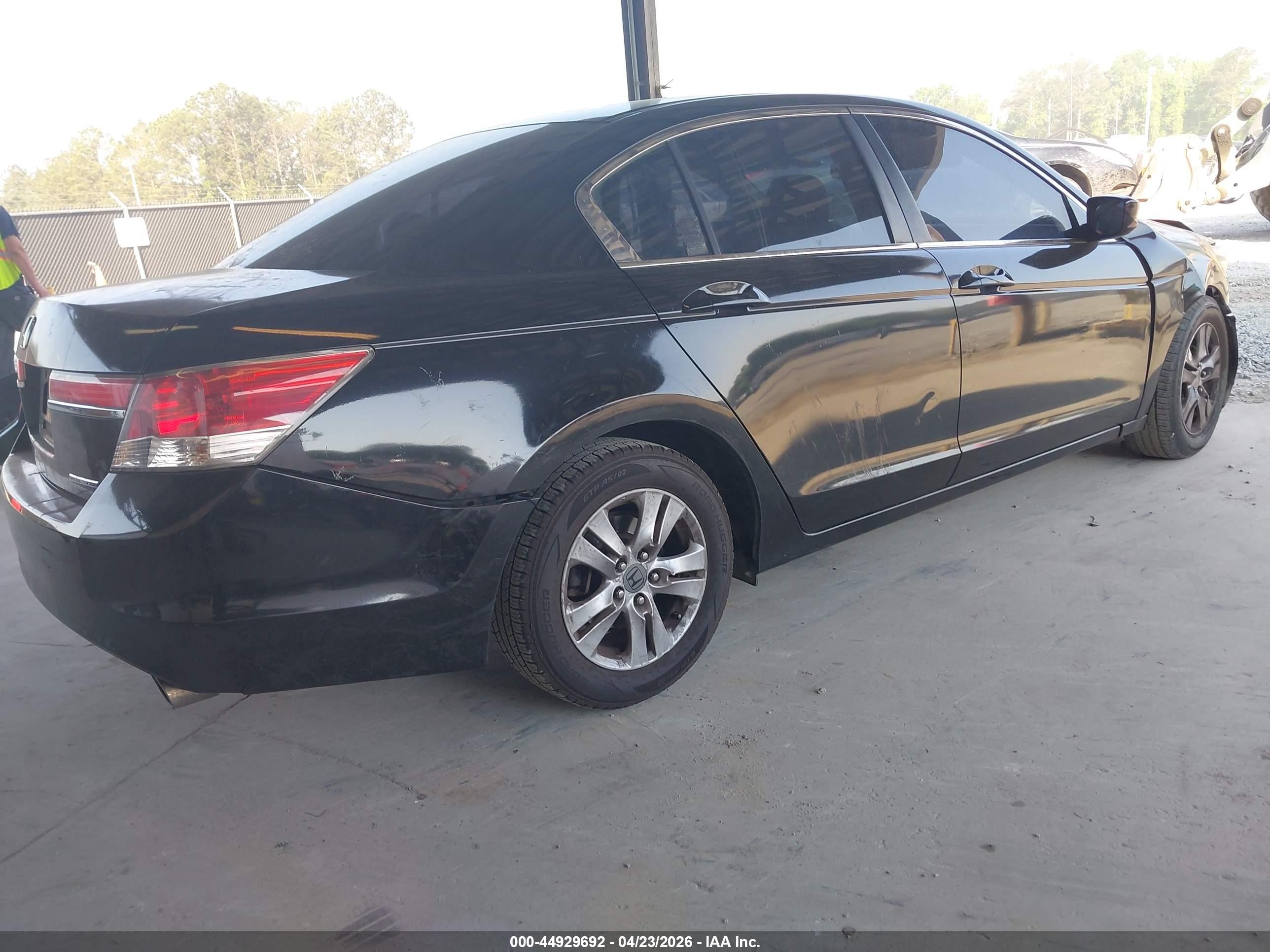 2012 Honda Accord 2.4 Se Black vin: 1HGCP2F69CA008971