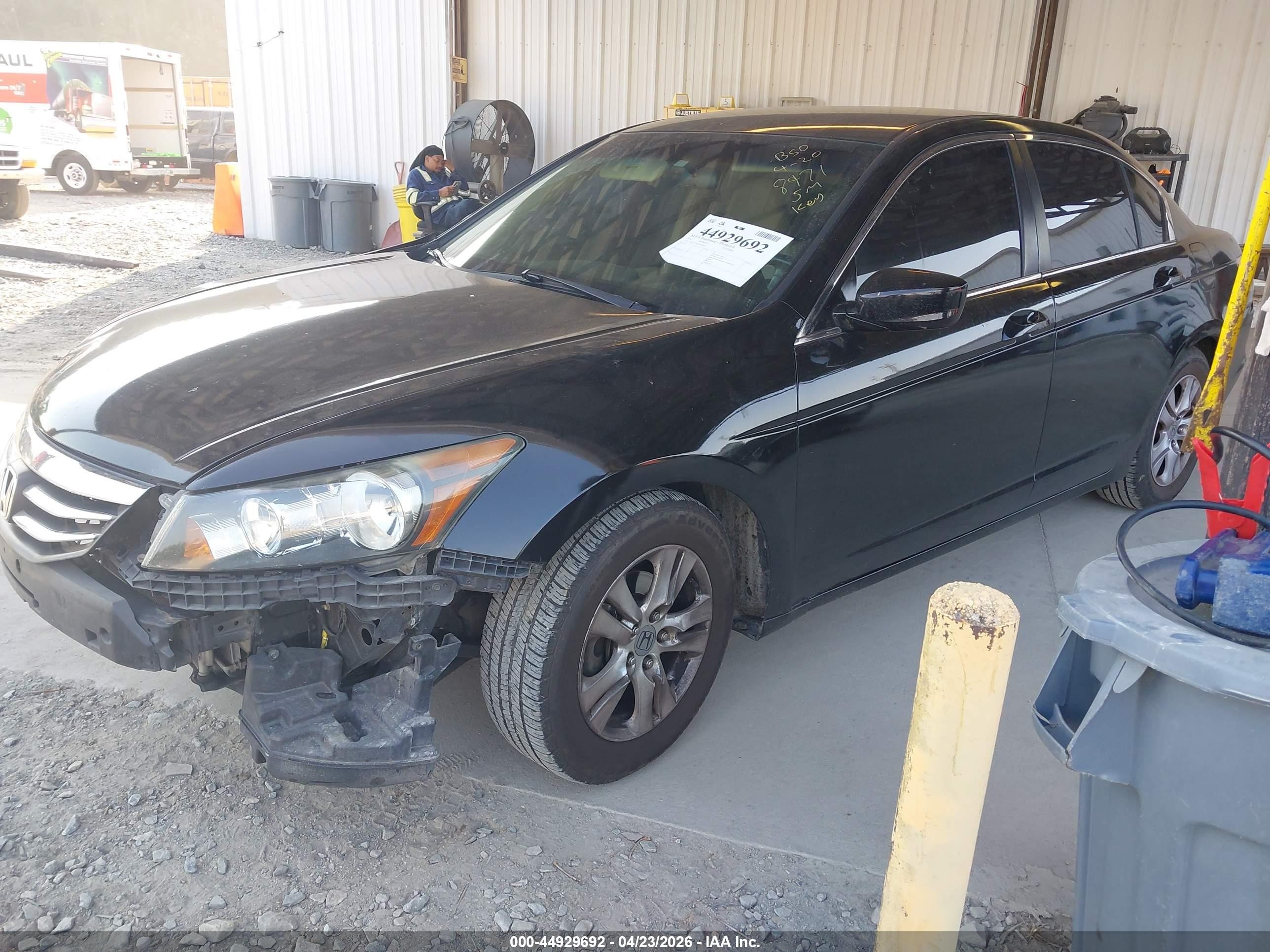 2012 Honda Accord 2.4 Se Black vin: 1HGCP2F69CA008971