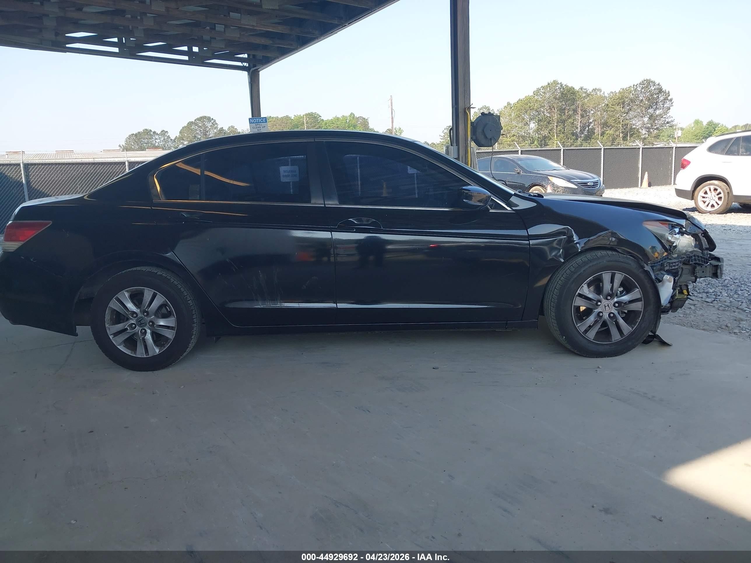 2012 Honda Accord 2.4 Se Black vin: 1HGCP2F69CA008971