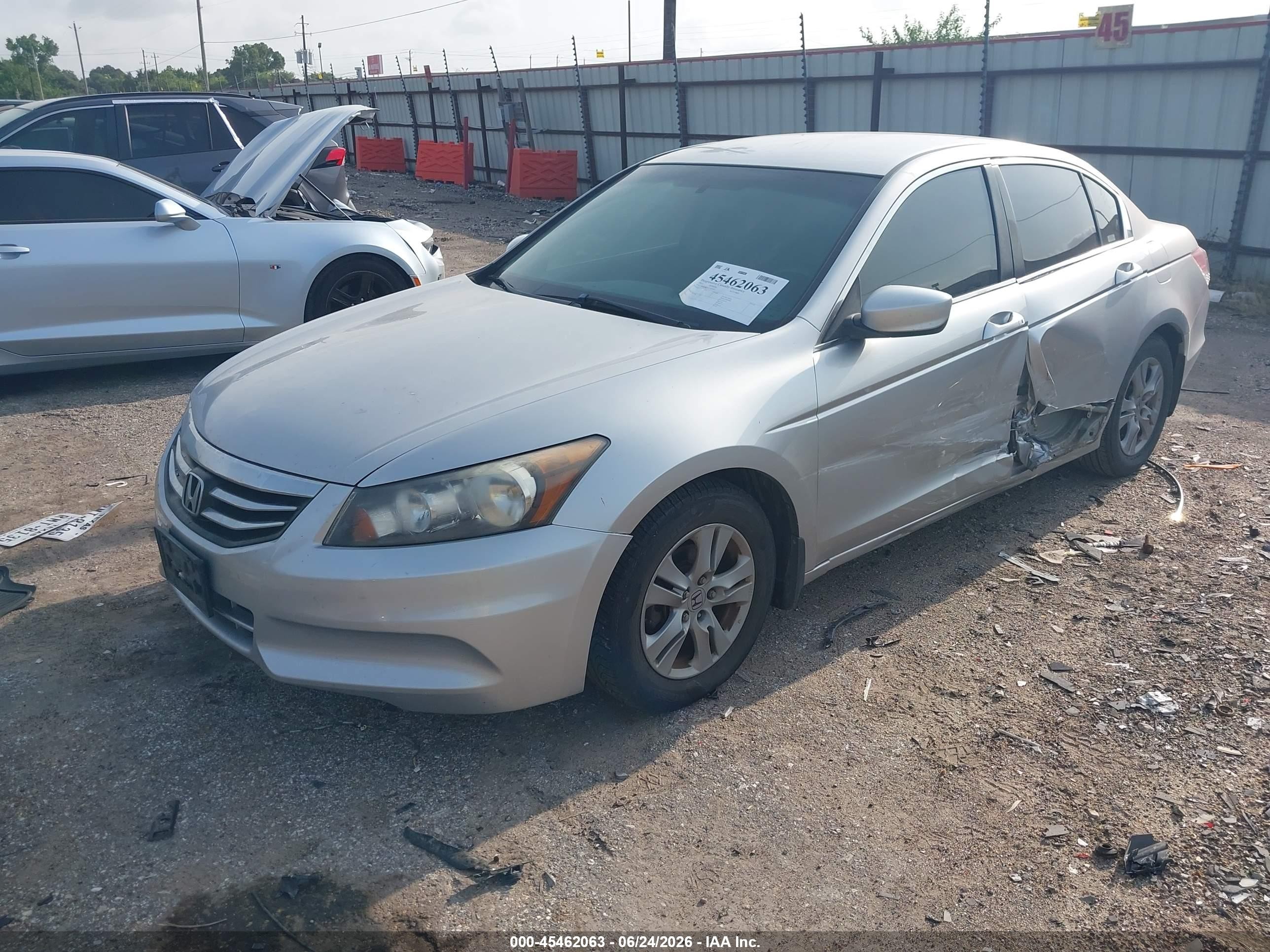 2012 Honda Accord 2.4 Se Silver vin: 1HGCP2F69CA026905