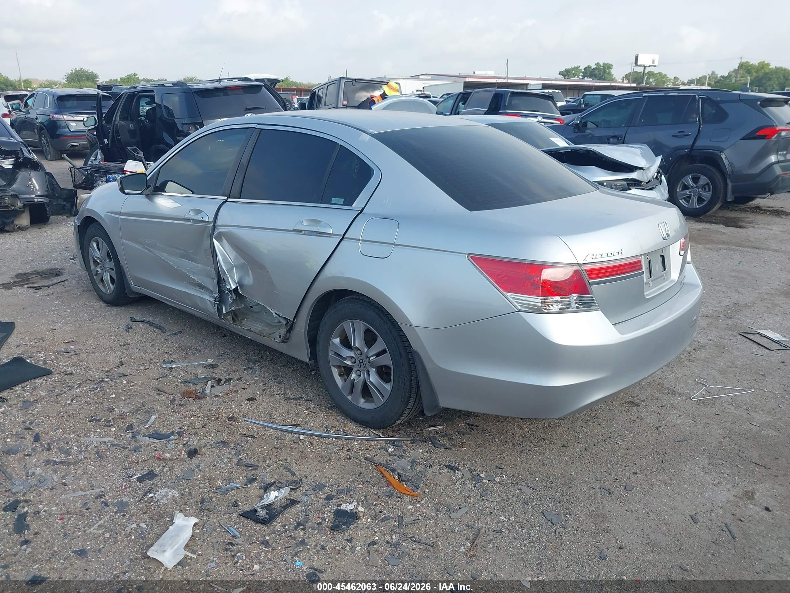 2012 Honda Accord 2.4 Se Silver vin: 1HGCP2F69CA026905