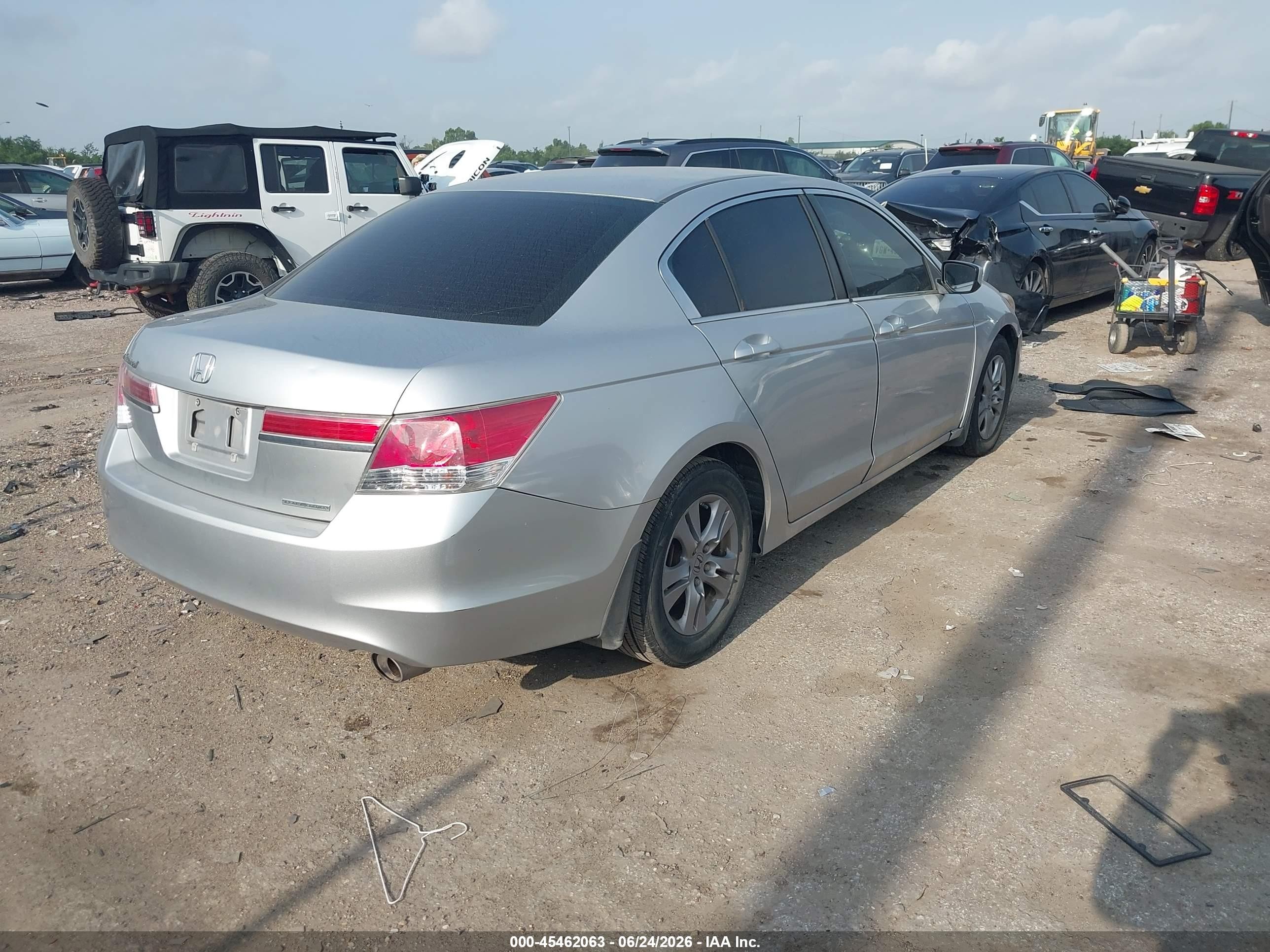 2012 Honda Accord 2.4 Se Silver vin: 1HGCP2F69CA026905