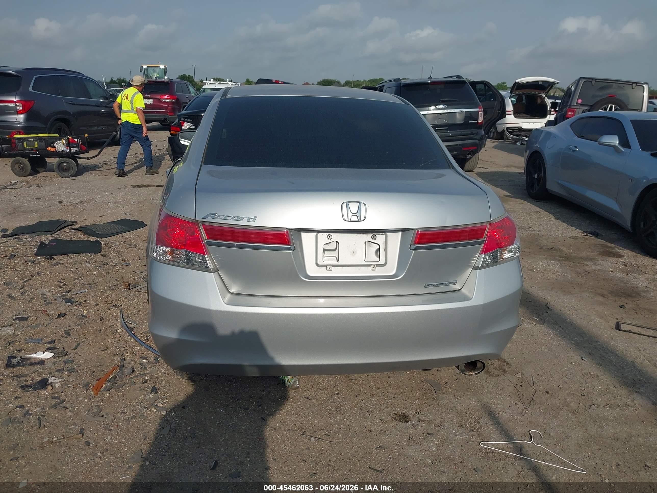 2012 Honda Accord 2.4 Se Silver vin: 1HGCP2F69CA026905