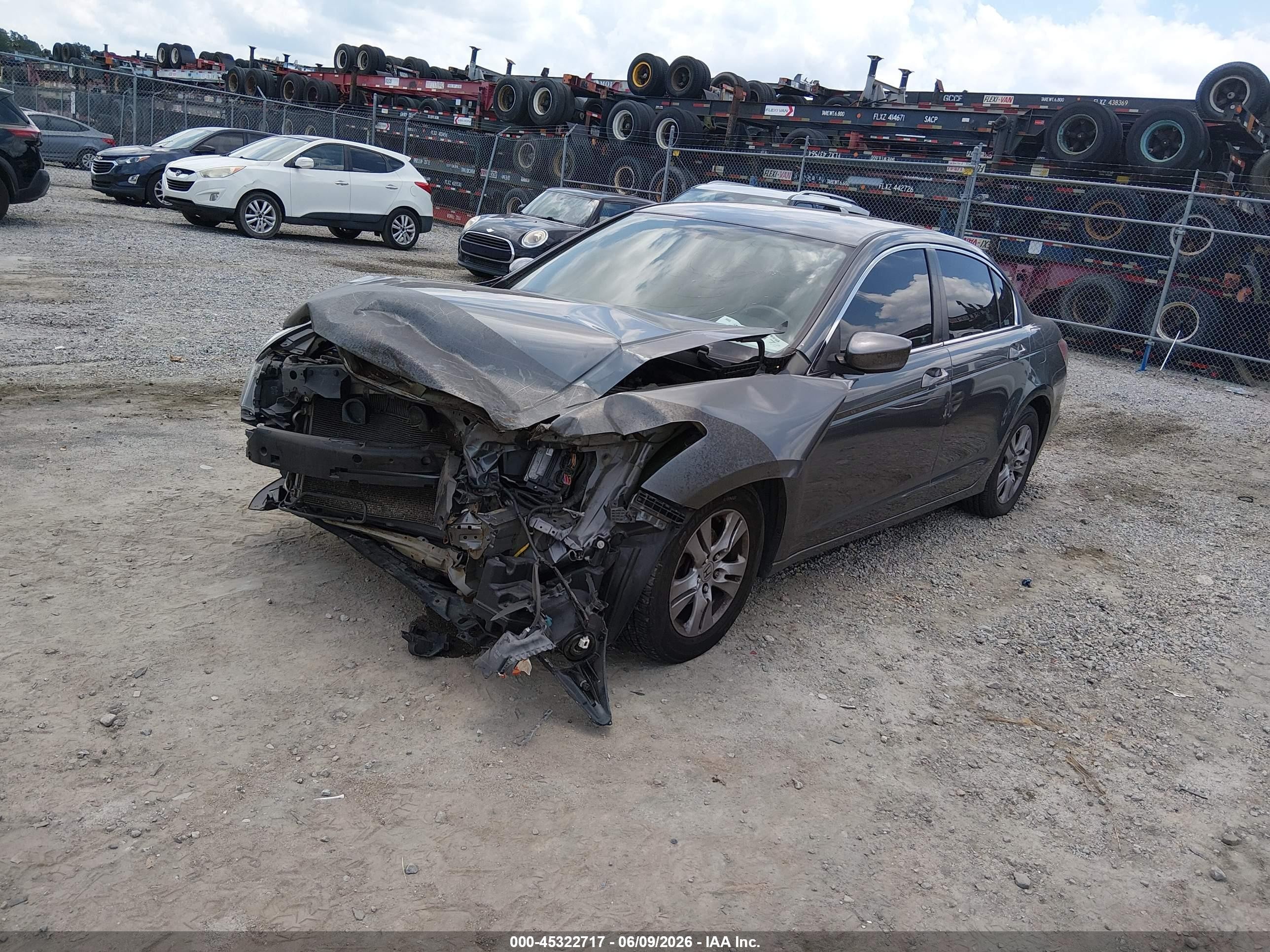 2012 Honda Accord 2.4 Se Серый vin: 1HGCP2F69CA034714