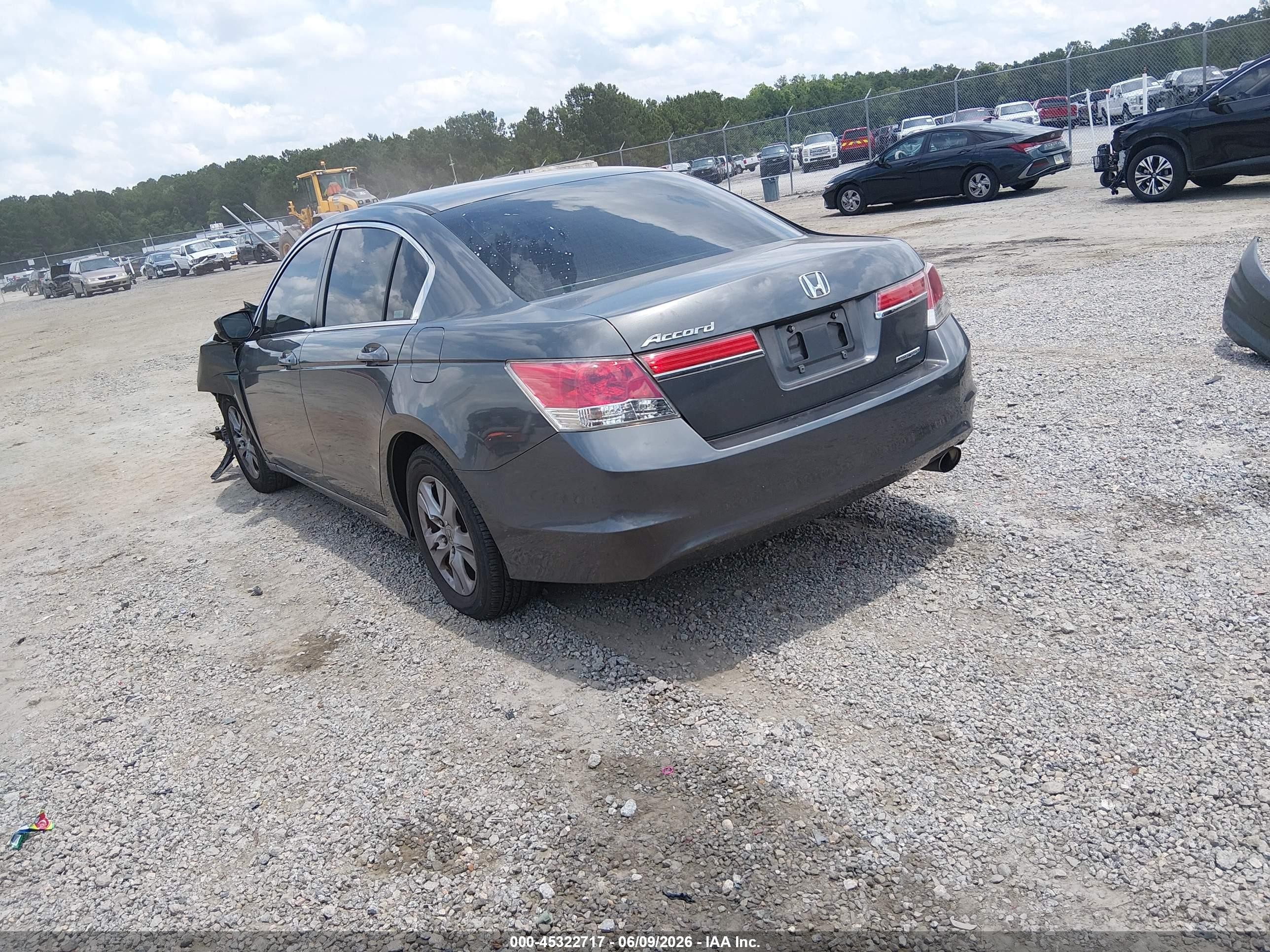 2012 Honda Accord 2.4 Se Серый vin: 1HGCP2F69CA034714