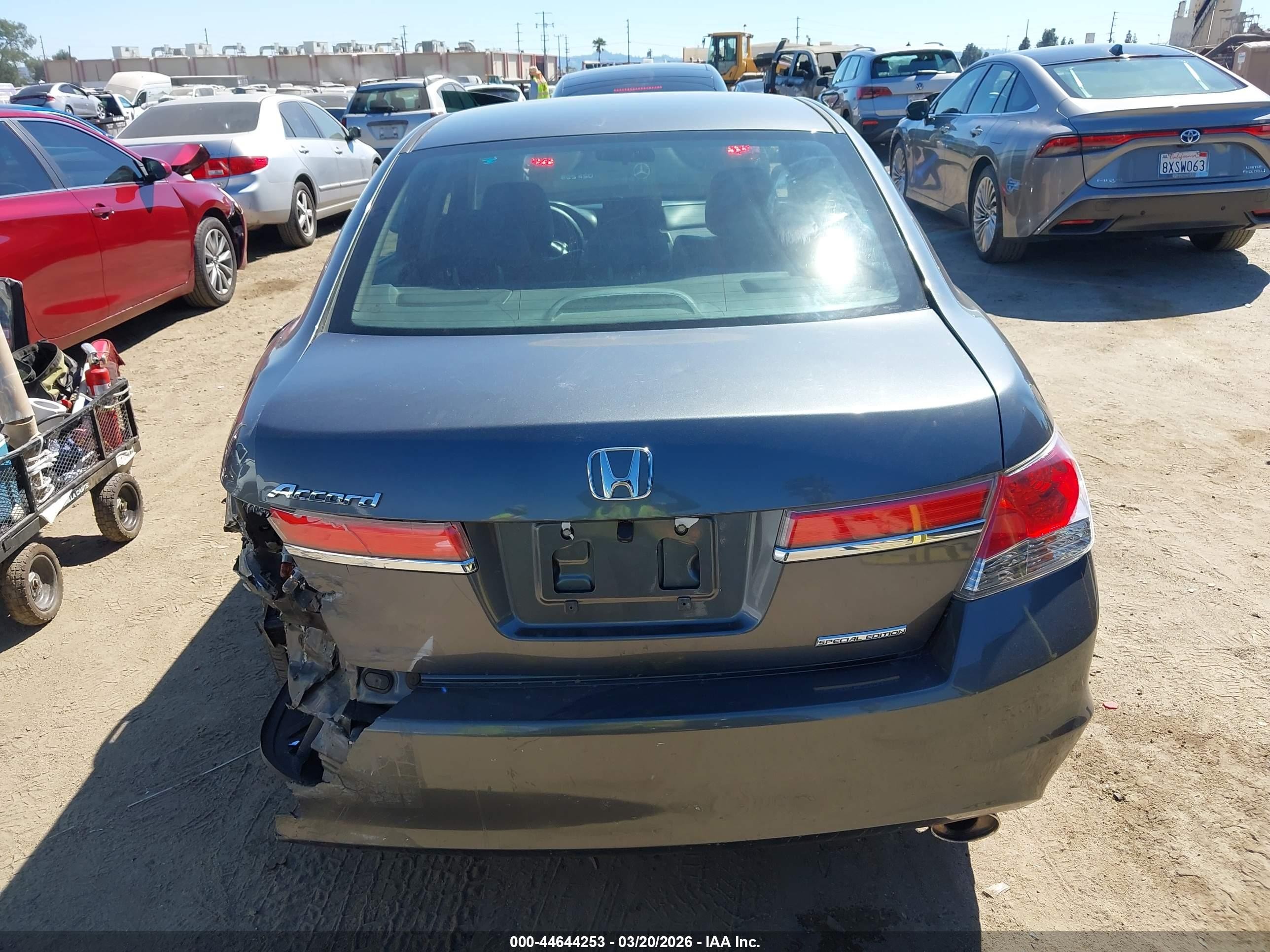 2012 Honda Accord 2.4 Se Gray vin: 1HGCP2F69CA050962
