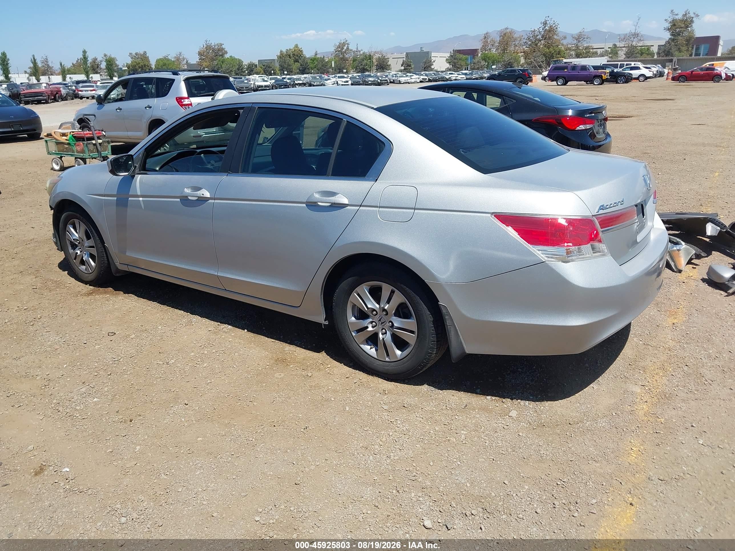 2012 Honda Accord 2.4 Se Silver vin: 1HGCP2F69CA066661
