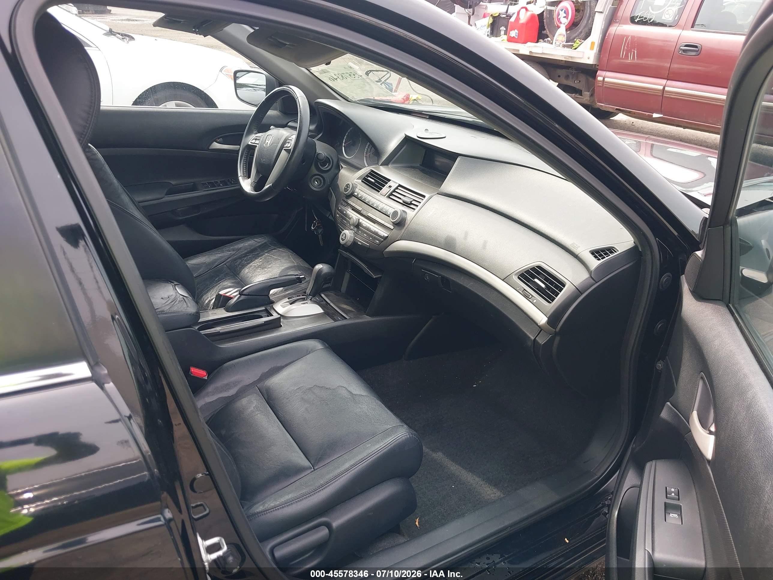 2012 Honda Accord 2.4 Se Black vin: 1HGCP2F69CA067003